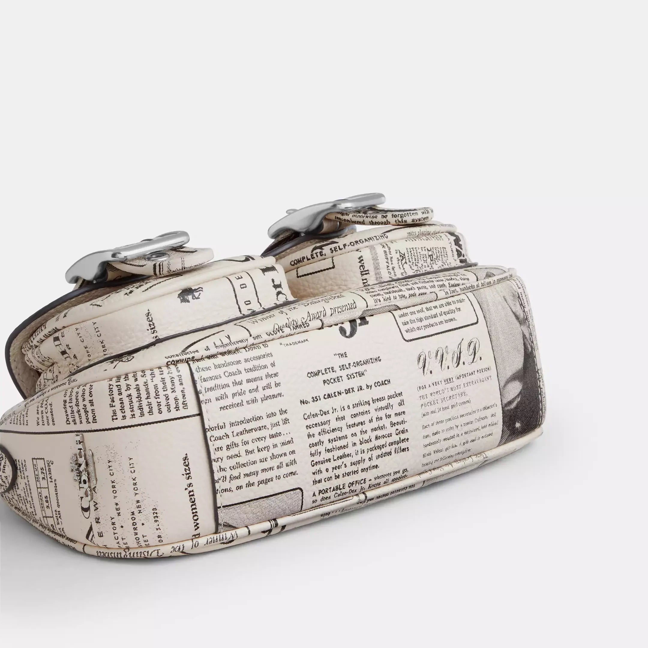 Coach Ashton Shoulder Bag With Newspaper Print