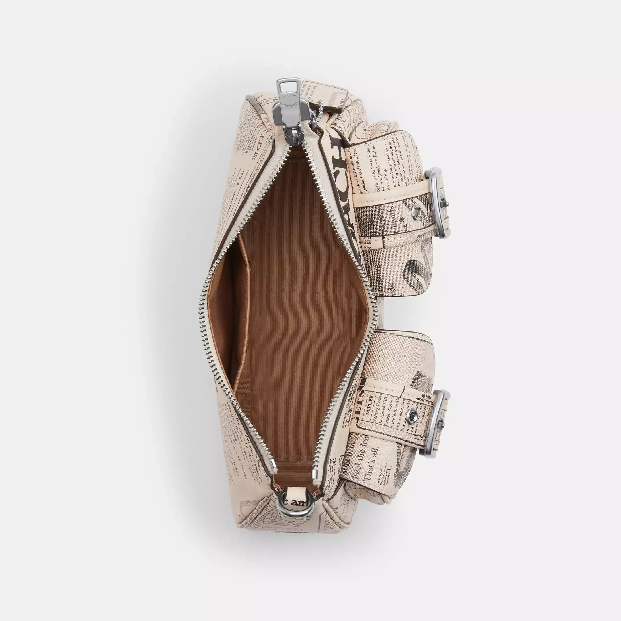 Coach Ashton Shoulder Bag With Newspaper Print
