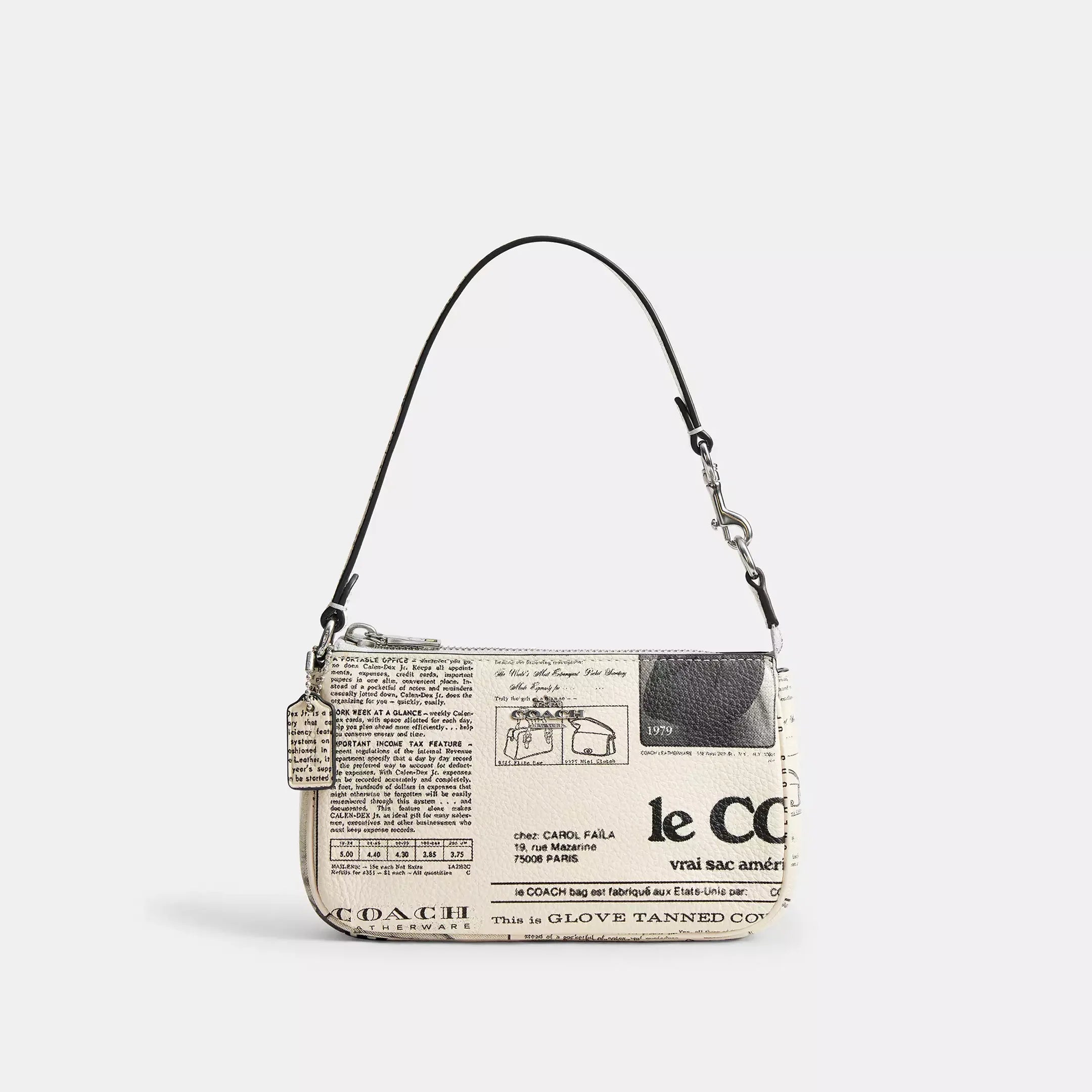Coach Nolita 19 With Newspaper Print
