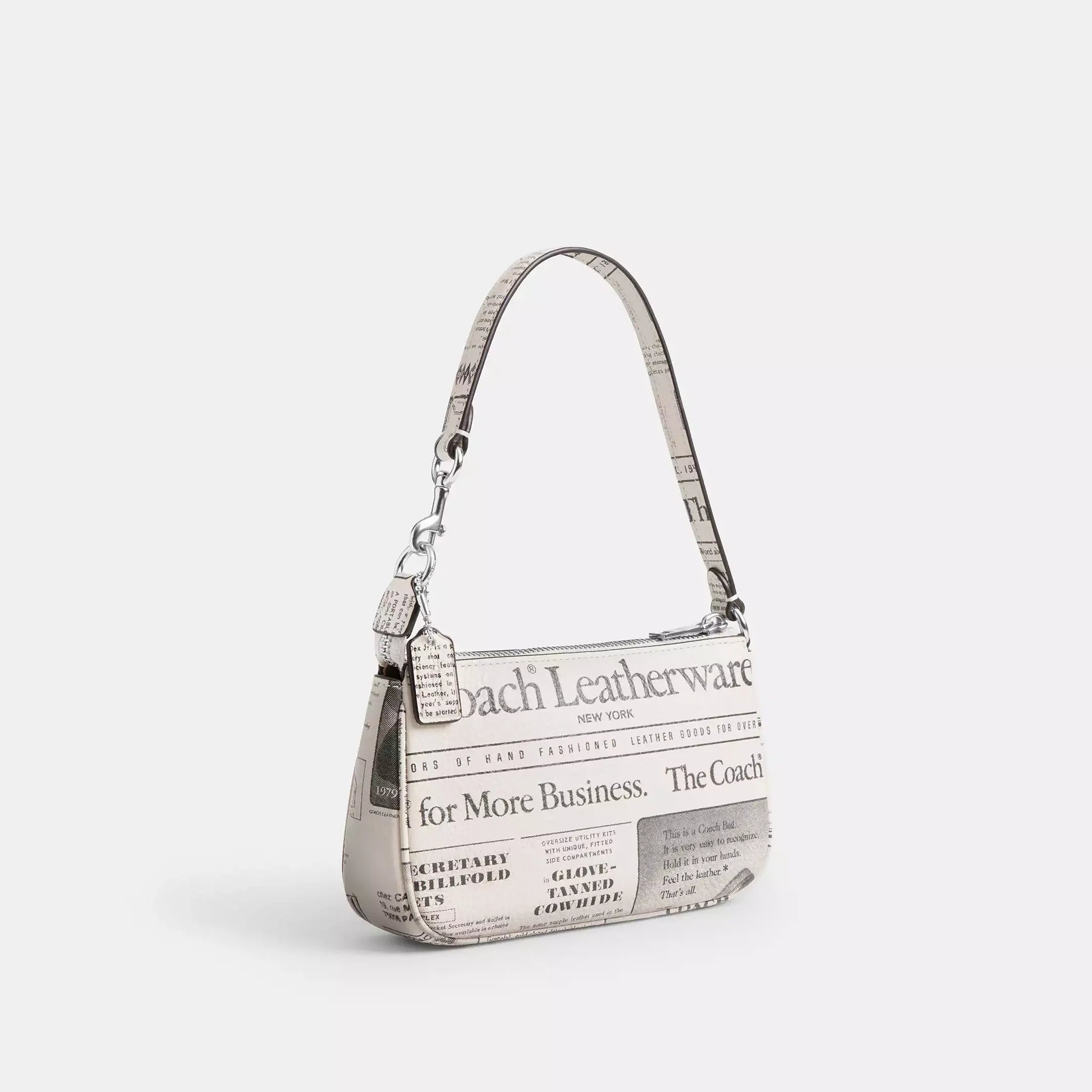 Coach Nolita 19 With Newspaper Print