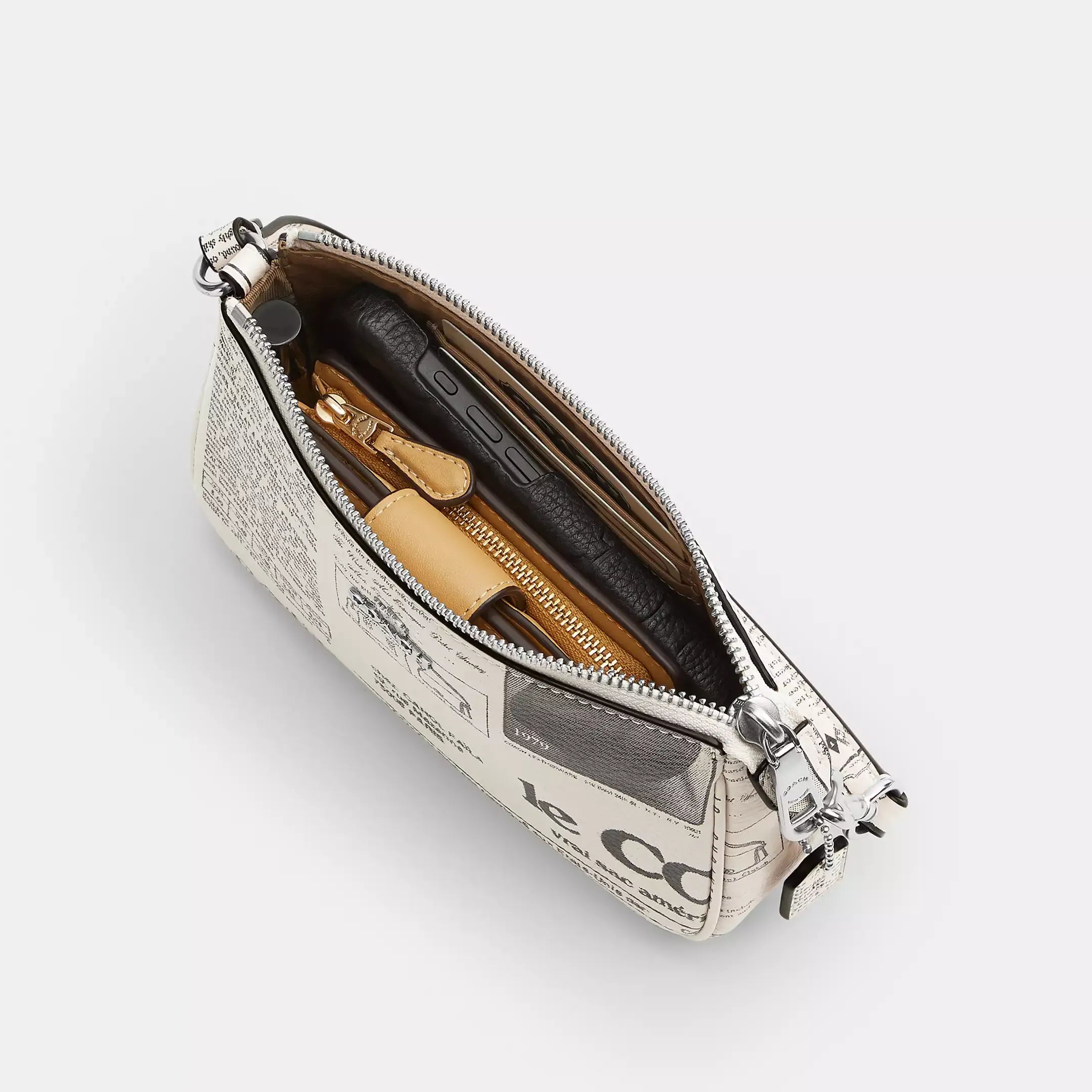 Coach Nolita 19 With Newspaper Print