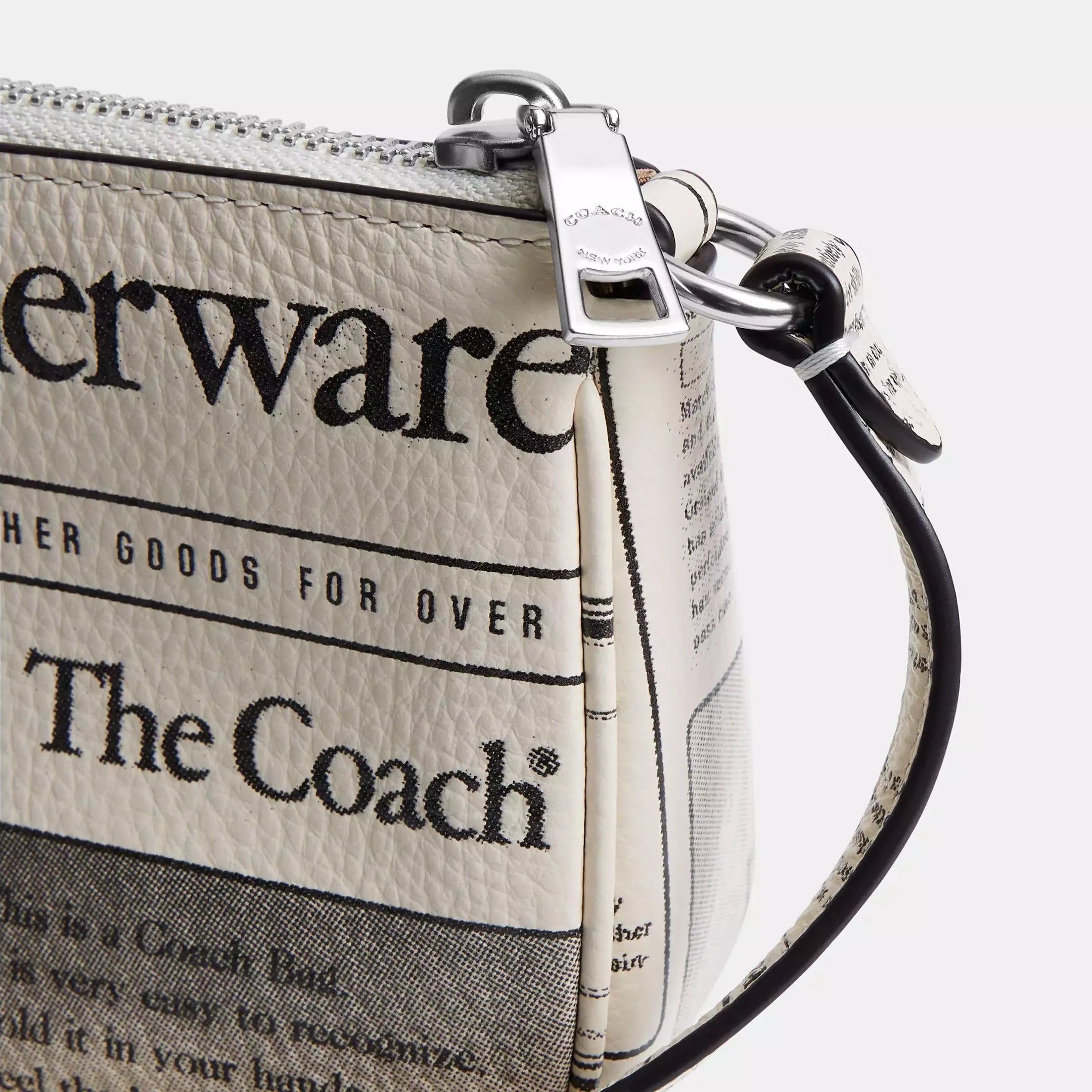 Coach Nolita 19 With Newspaper Print
