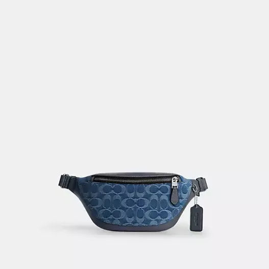 Coach Warren Mini Belt Bag In Signature Denim