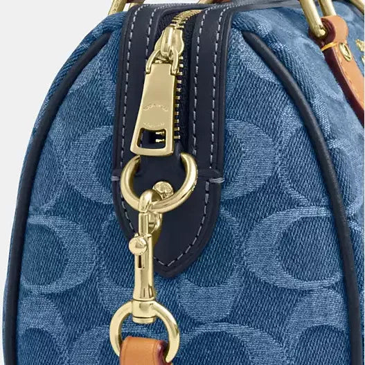 Coach Mini Rowan Crossbody Bag In Signature Denim