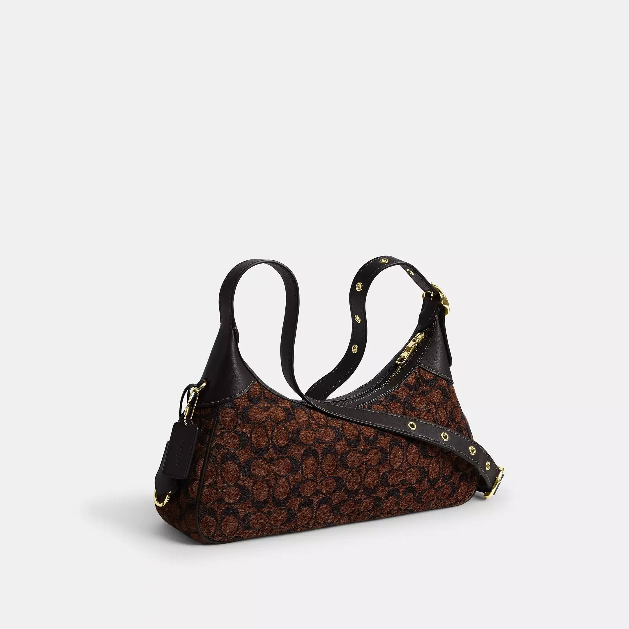 Coach Ella Small Shoulder Bag In Signature Chenille