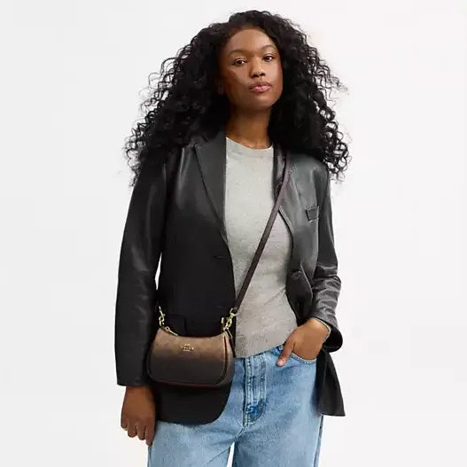 Coach Teri Mini Crossbody Bag In Ombre Signature Canvas