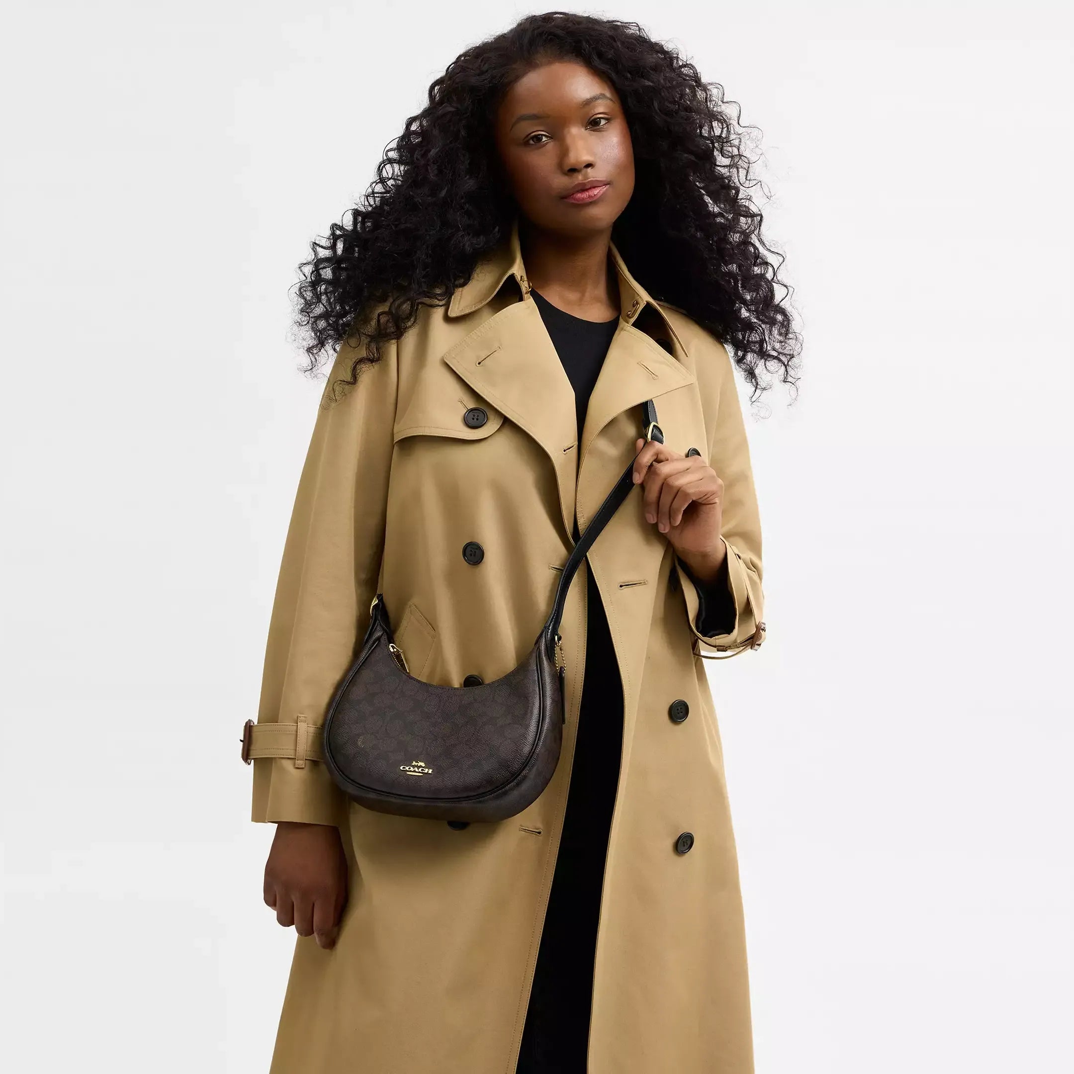Coach Emily Shoulder Bag In Signature Canvas