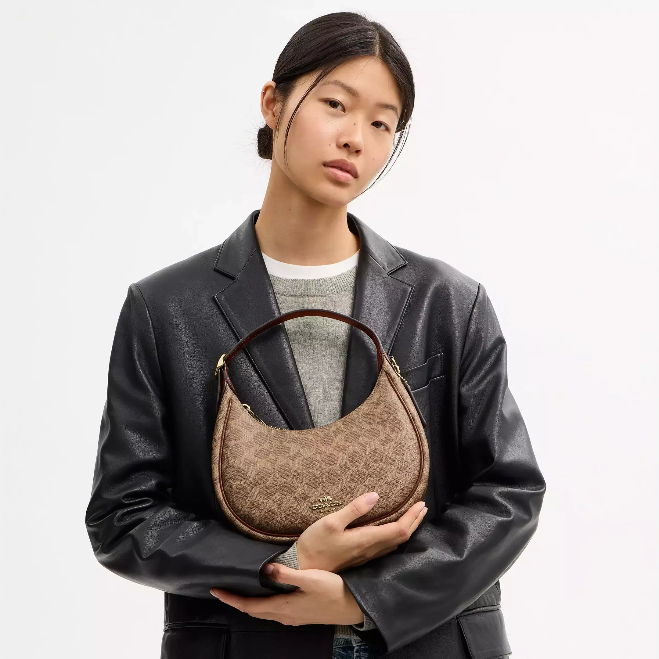 Coach Emily Shoulder Bag In Signature Canvas