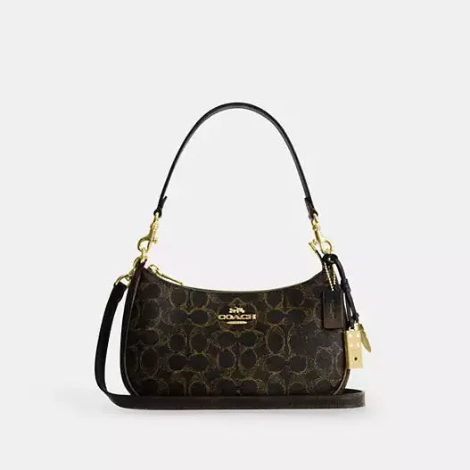 Coach Teri Shoulder Bag In Loved Signature Canvas With Charms