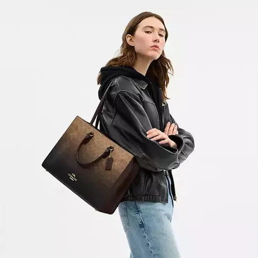 Coach Maggie Tote Bag In Ombre Signature Canvas