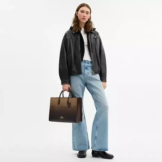 Coach Maggie Tote Bag In Ombre Signature Canvas