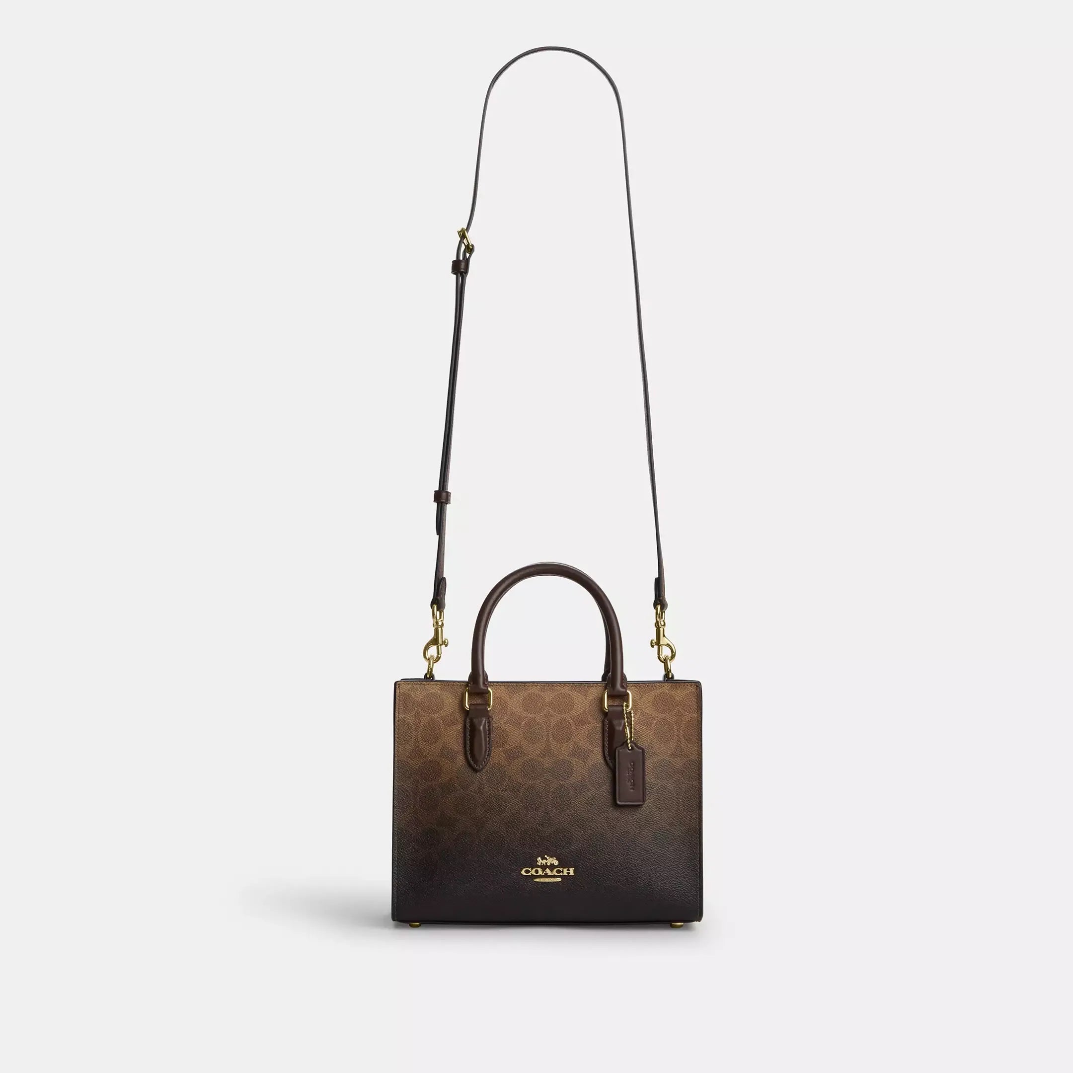 Coach Maggie Small Tote Bag In Ombre Signature Canvas