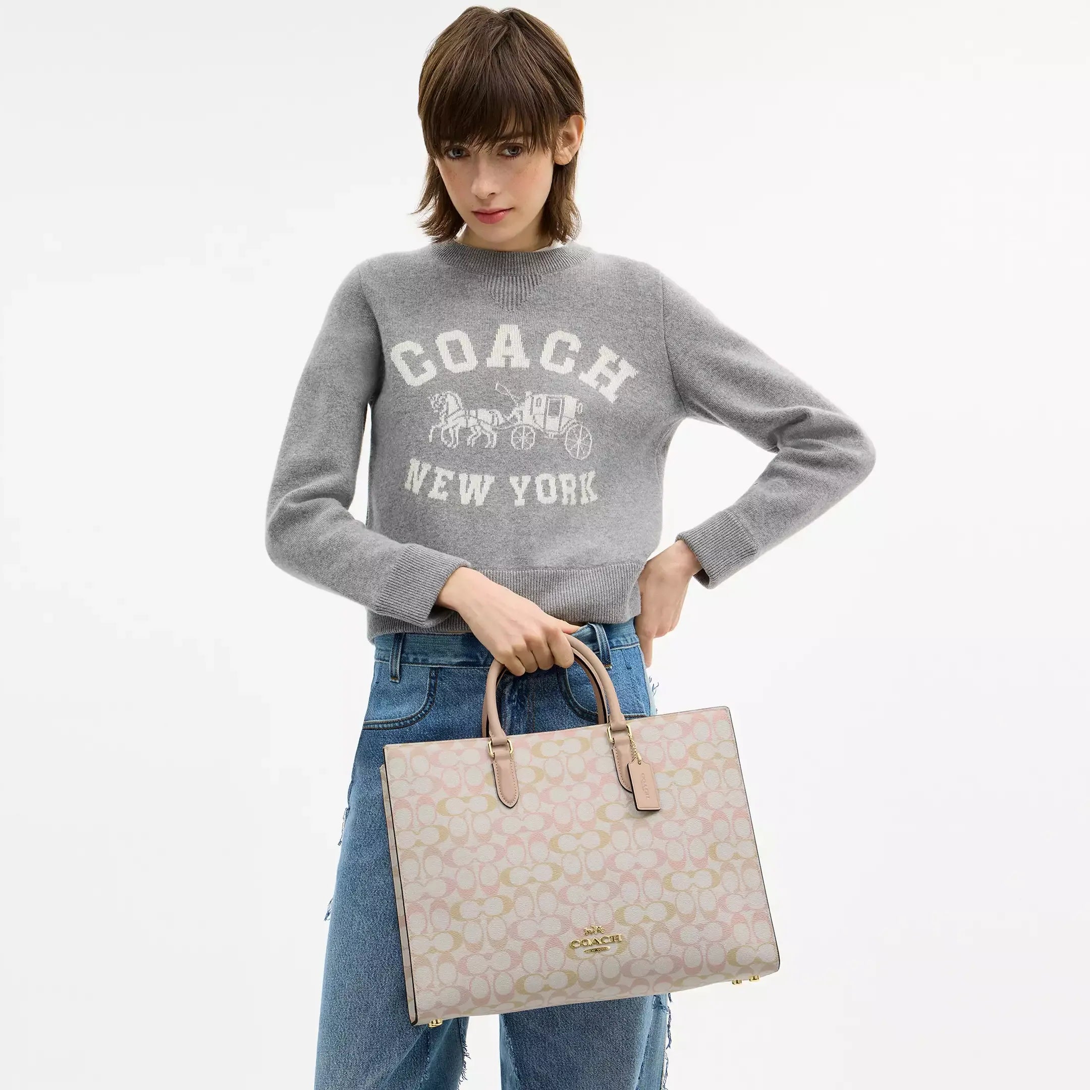 Coach Maggie Tote Bag In Signature Canvas