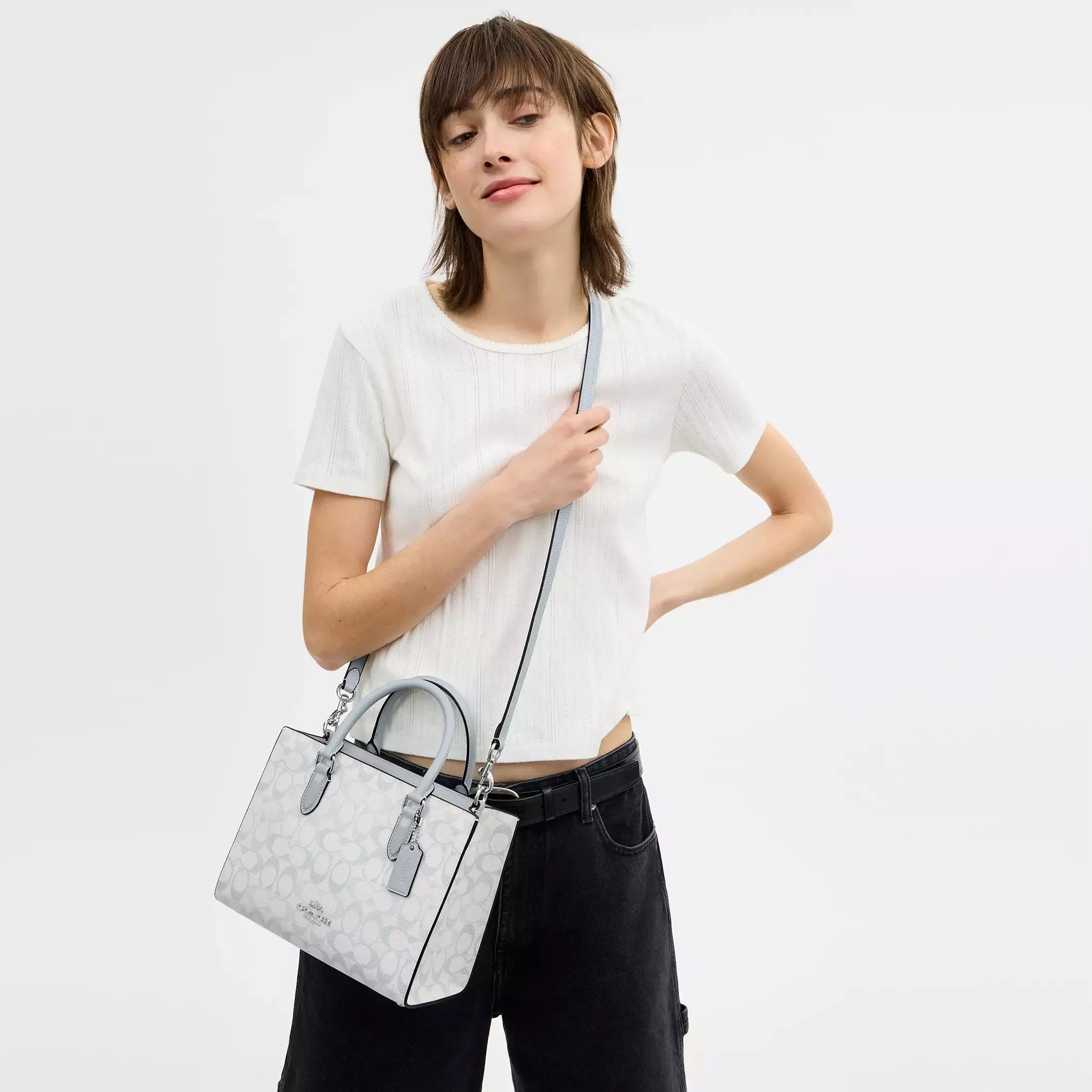 Coach Maggie Small Tote Bag In Signature Canvas