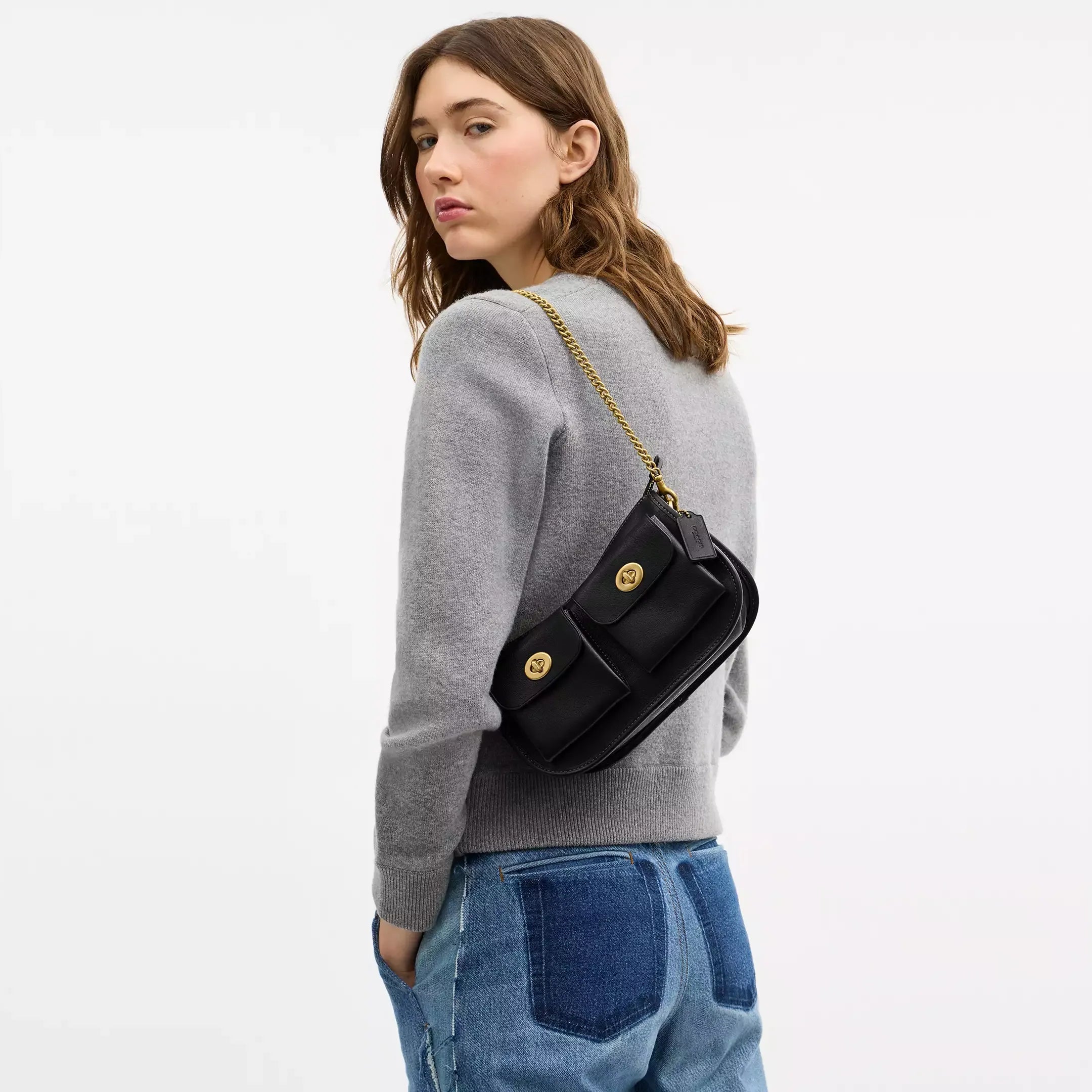 Coach Twin Turnlock Waverly Bag