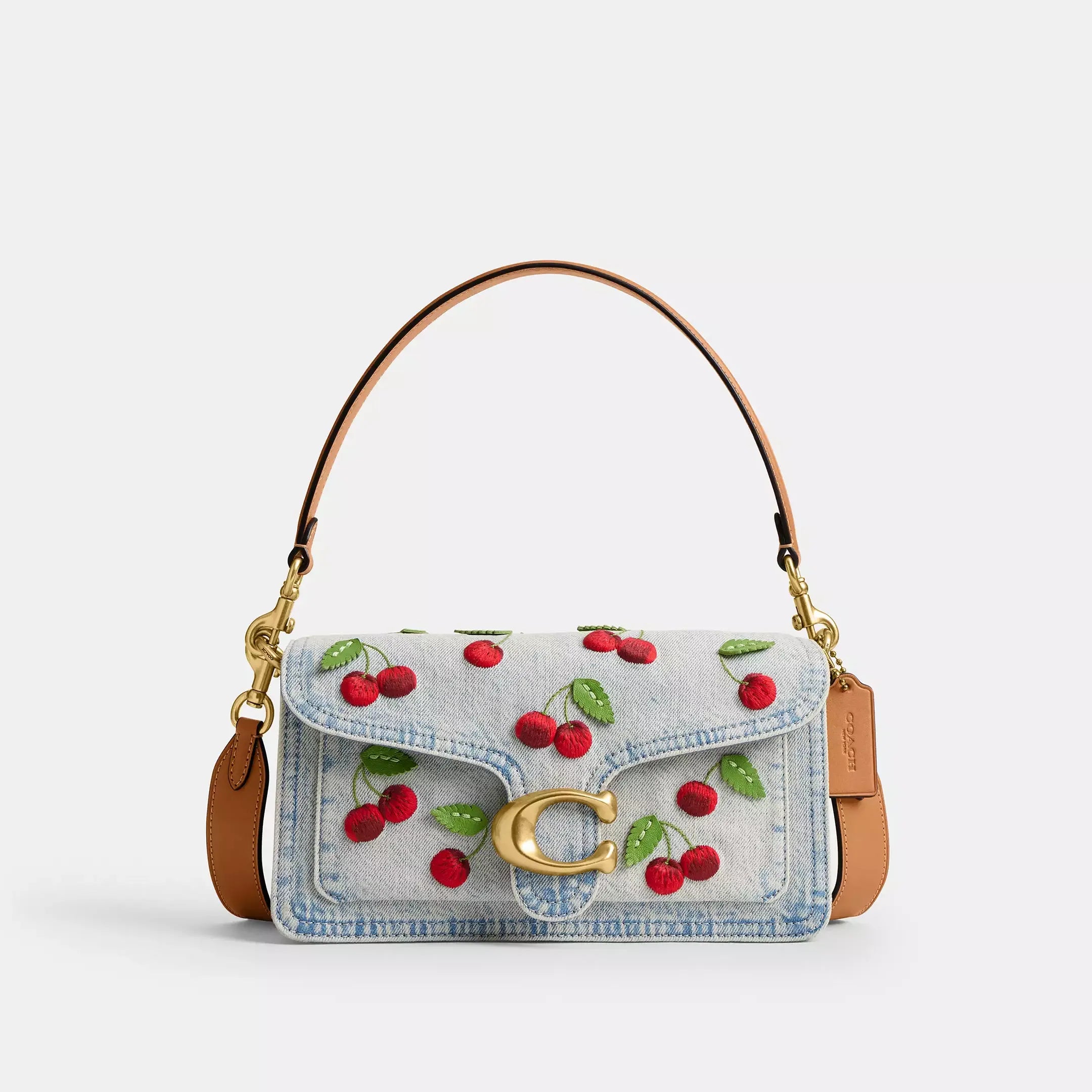 Coach Tabby Shoulder Bag 26 With Cherry Embroidery