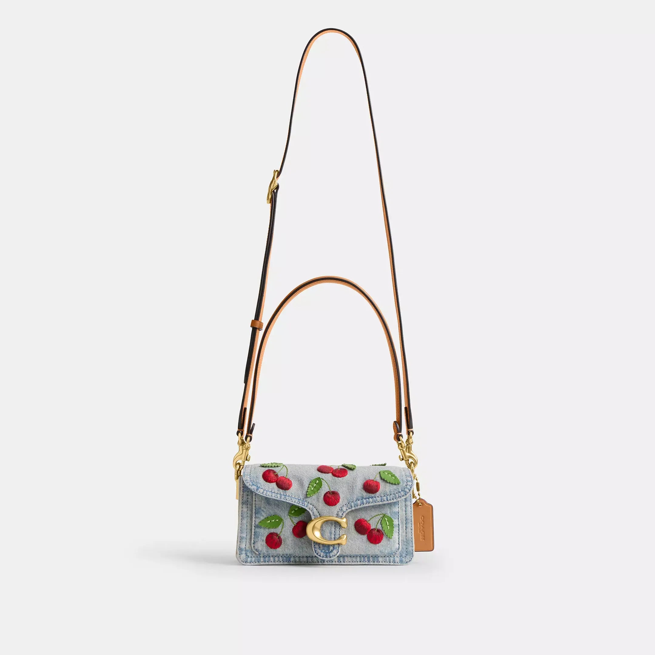 Coach Tabby Shoulder Bag 20 With Cherry Embroidery