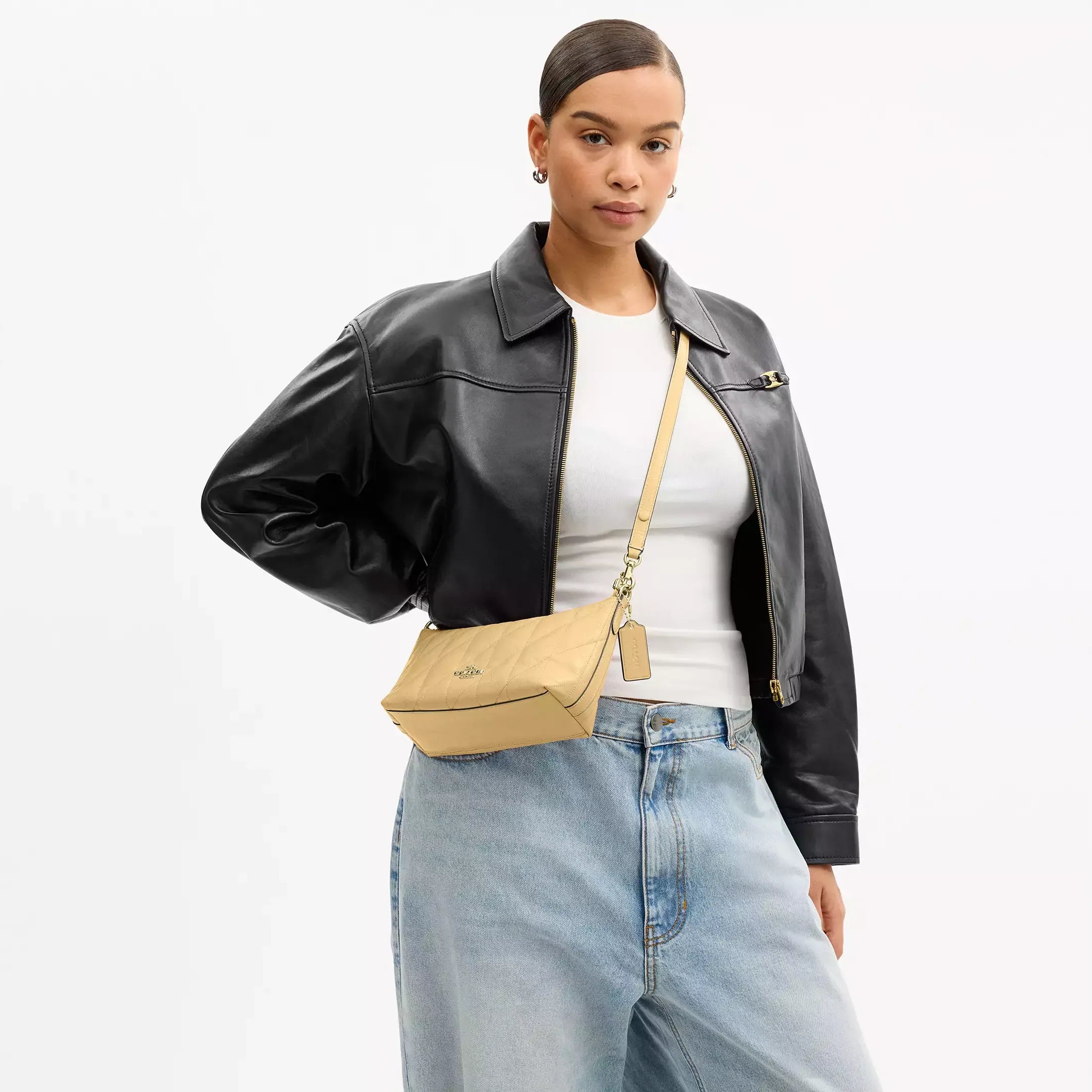Coach Caitlin Shoulder Bag With Quilting