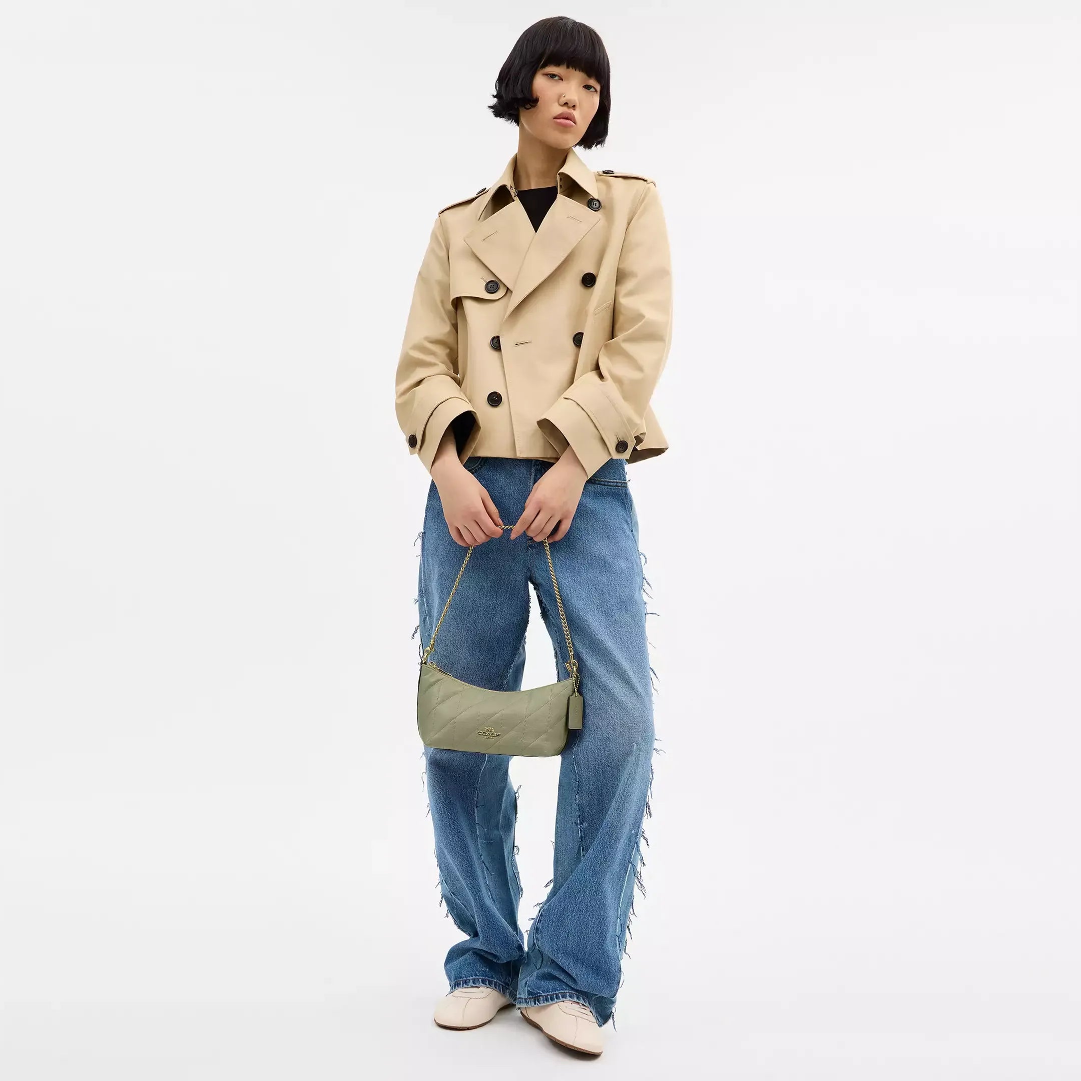 Coach Caitlin Shoulder Bag With Quilting