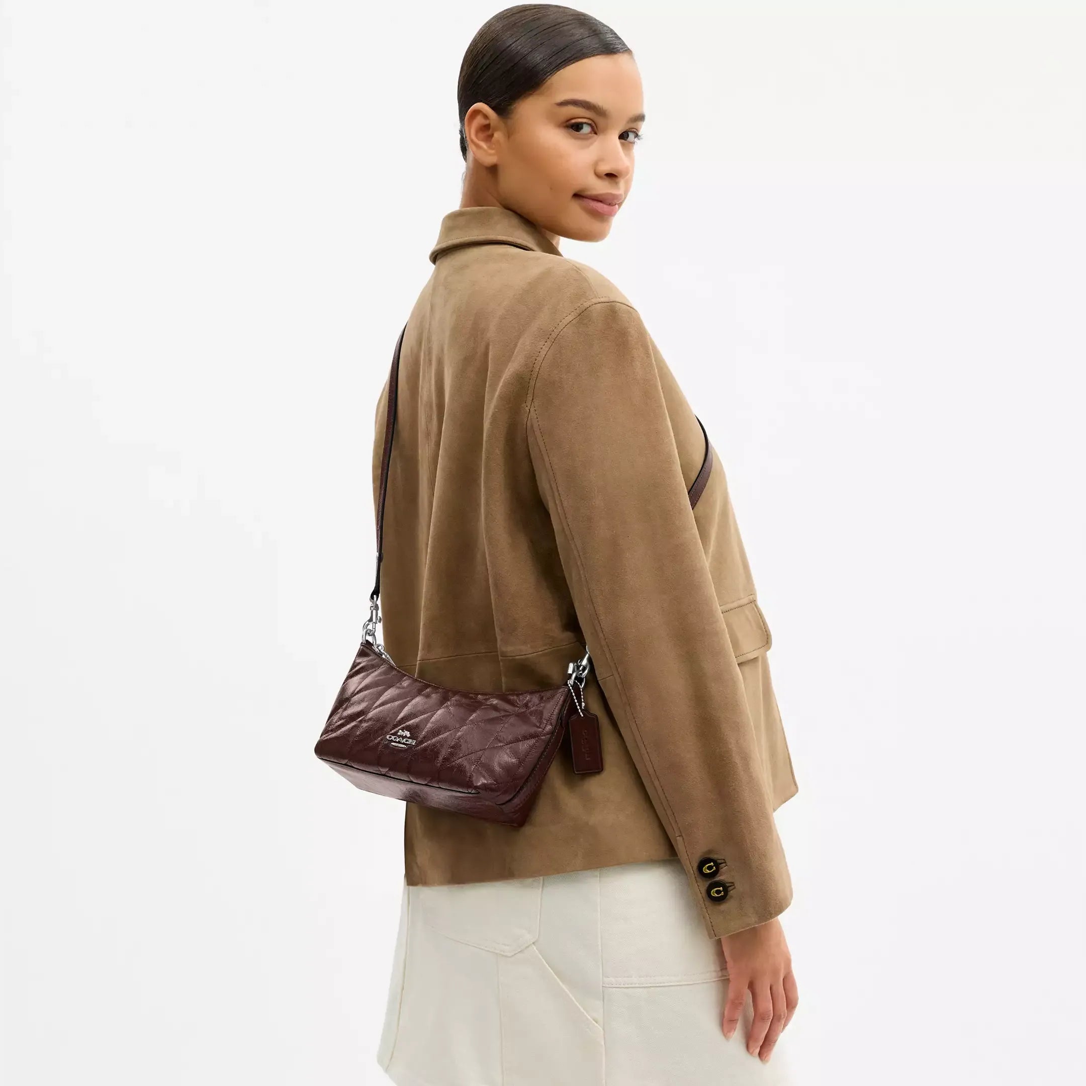 Coach Caitlin Shoulder Bag With Quilting