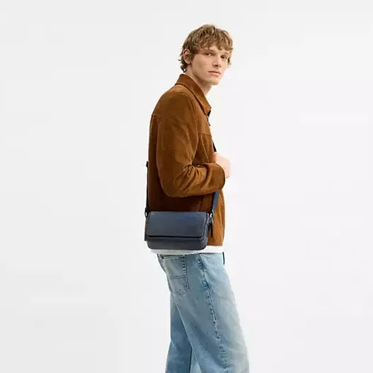Coach Jack Small Flap Crossbody Bag In Ombre Signature Canvas
