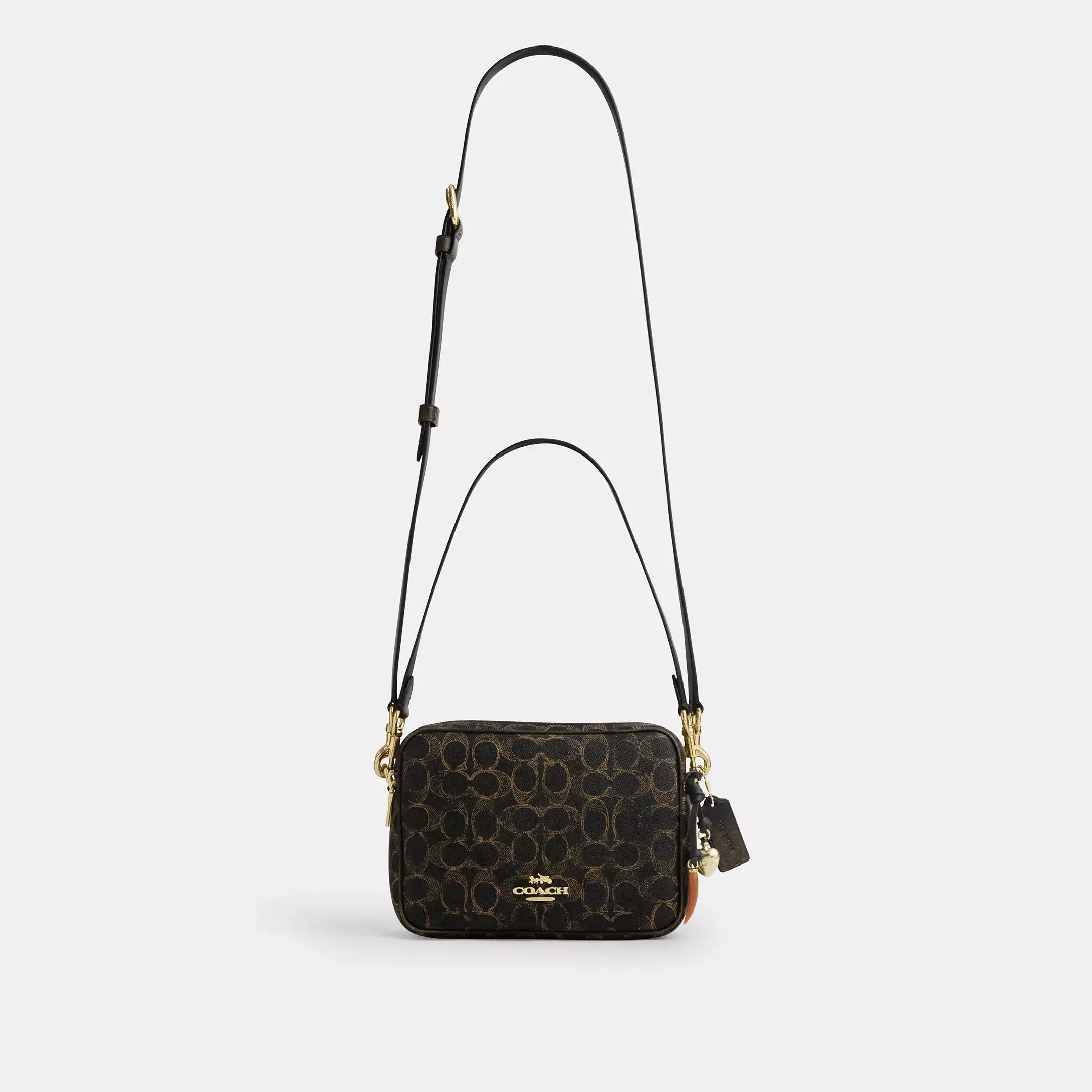 Coach Carey Crossbody Bag In Loved Signature Canvas With Charms