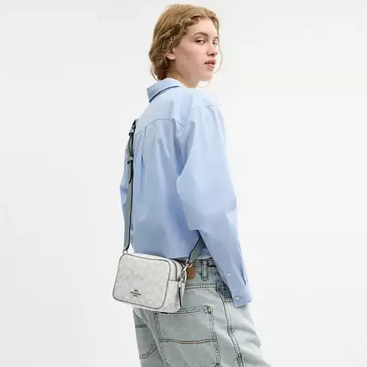 Coach Mini Carey Crossbody Bag In Signature Canvas