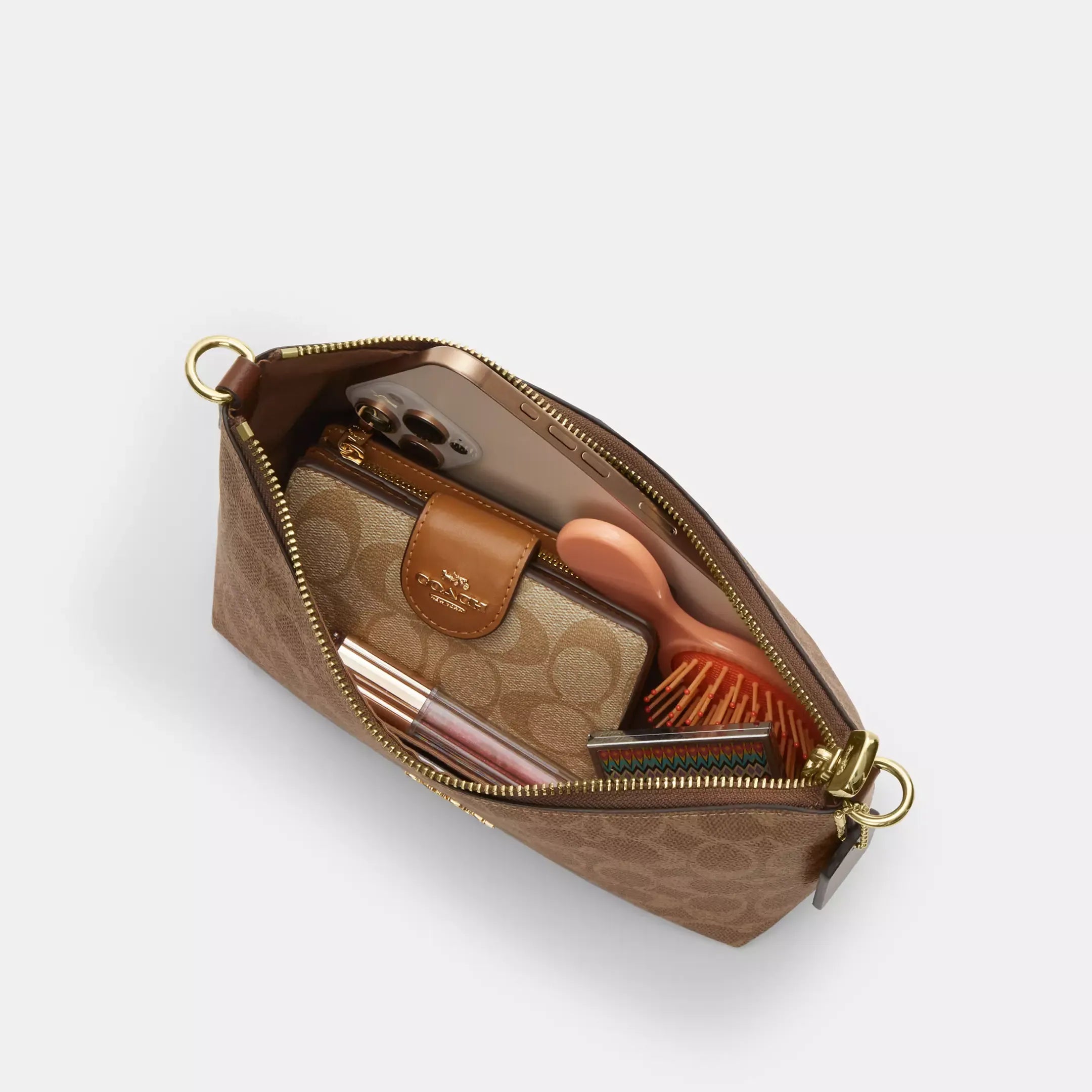 coach Caitlin Shoulder Bag In Signature Canvas