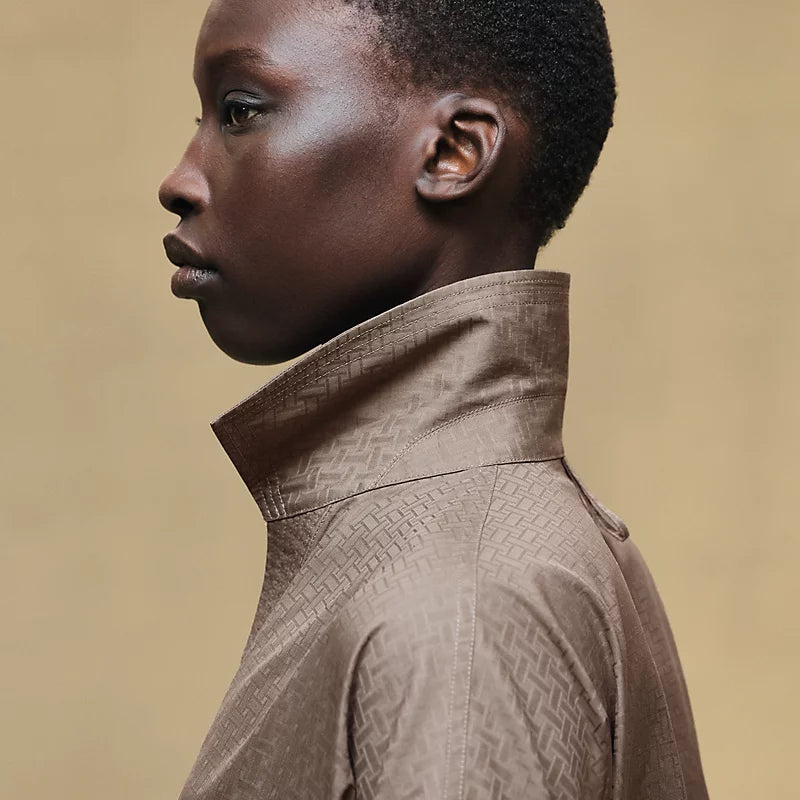 Hermès Cropped polo blouse
