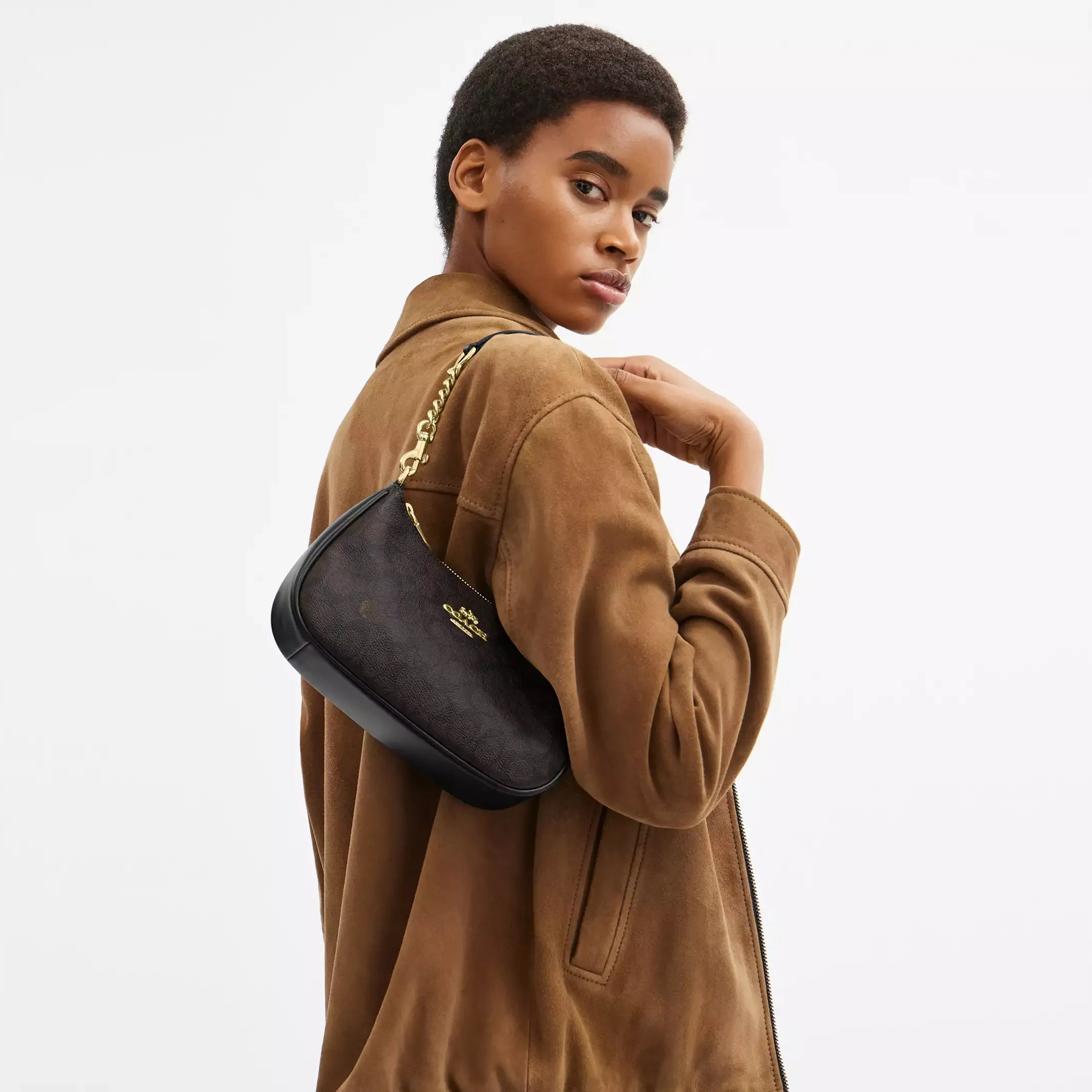 Coach Teri Shoulder Bag In Signature Canvas
