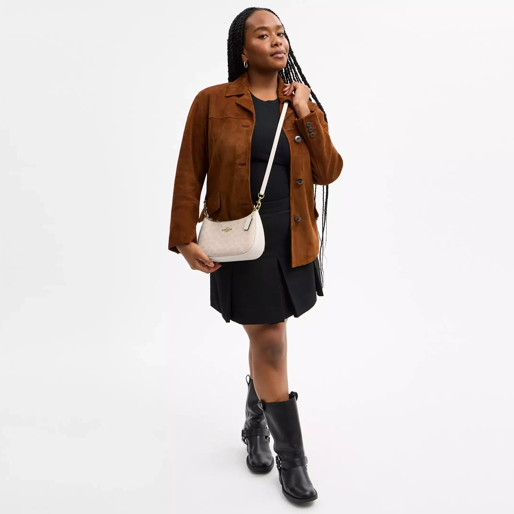 Coach Teri Shoulder Bag In Signature Canvas