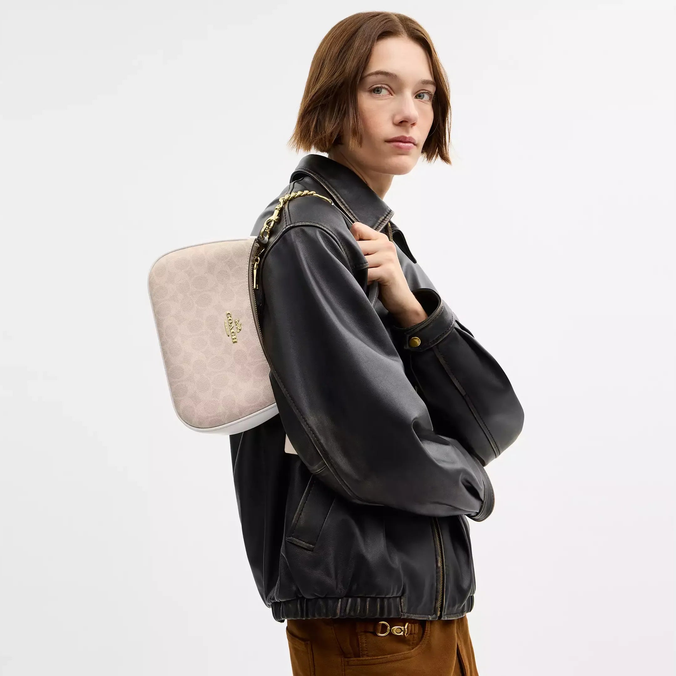 Coach Teri Shoulder Bag In Signature Canvas