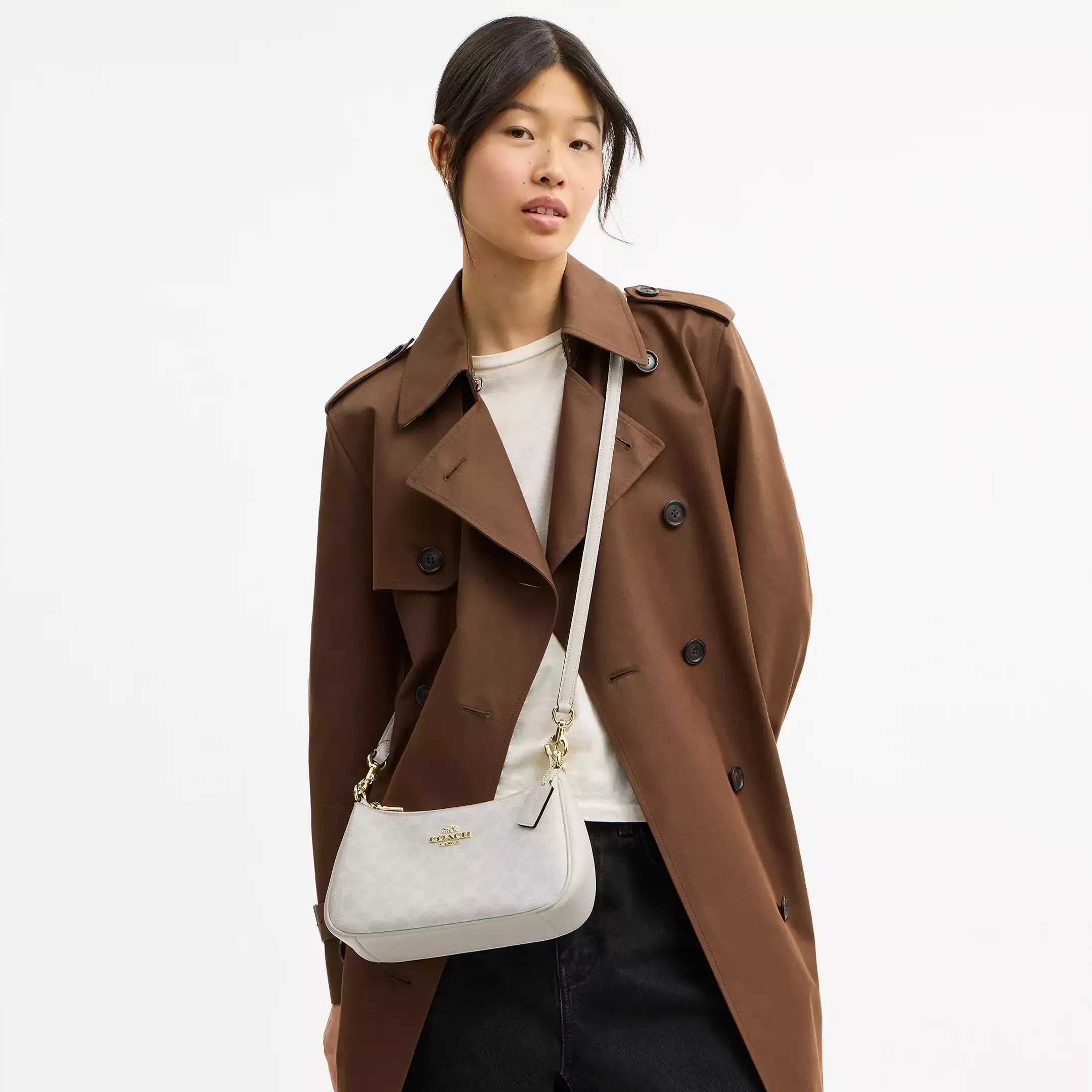 Coach Teri Shoulder Bag In Signature Canvas