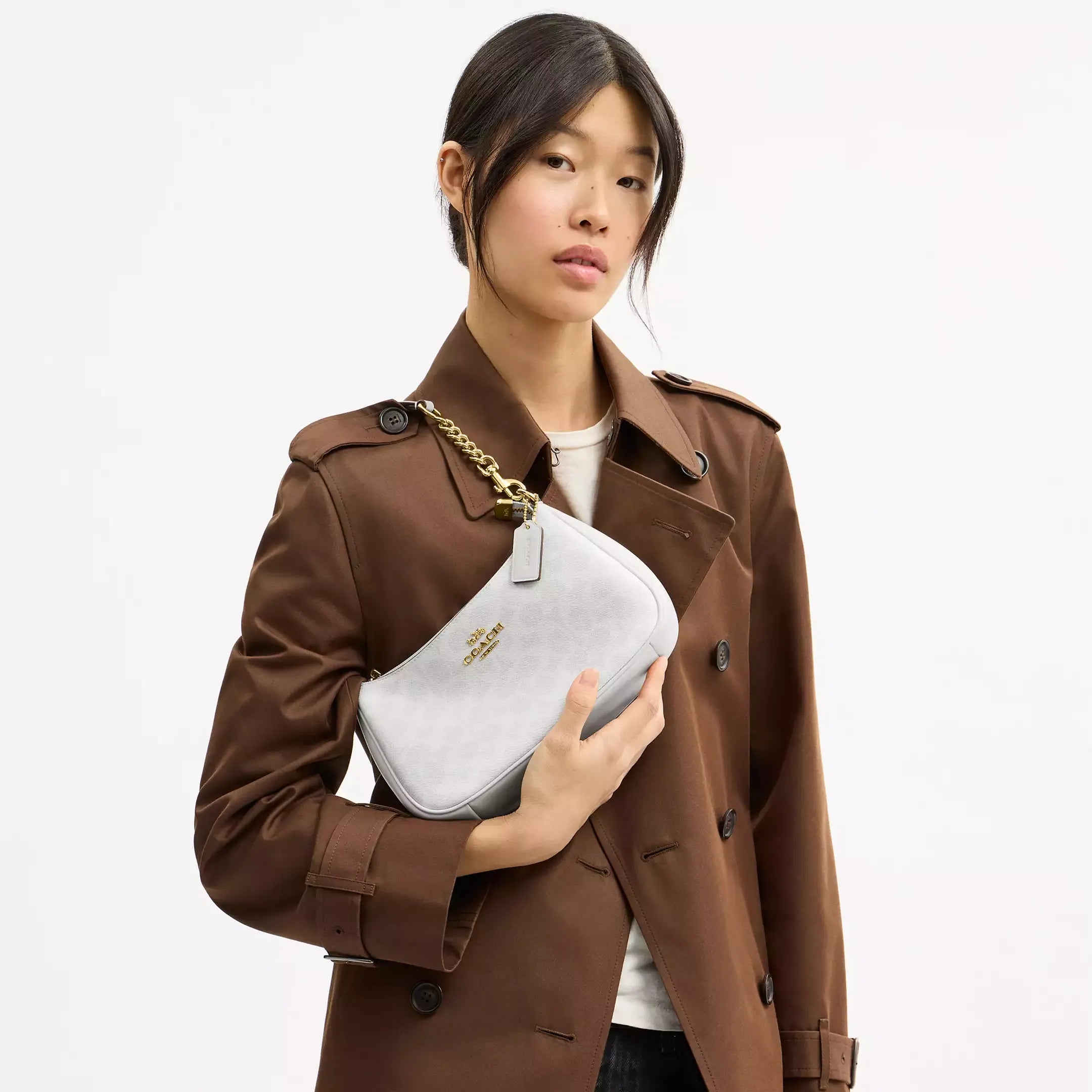 Coach Teri Shoulder Bag In Signature Canvas