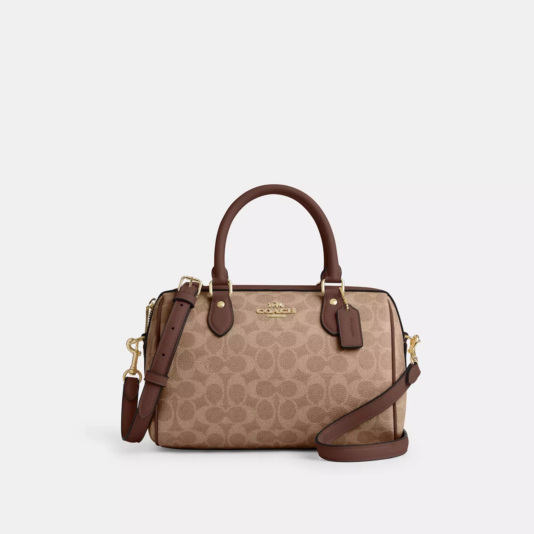 Coach Rowan Satchel Bag In Signature Canvas
