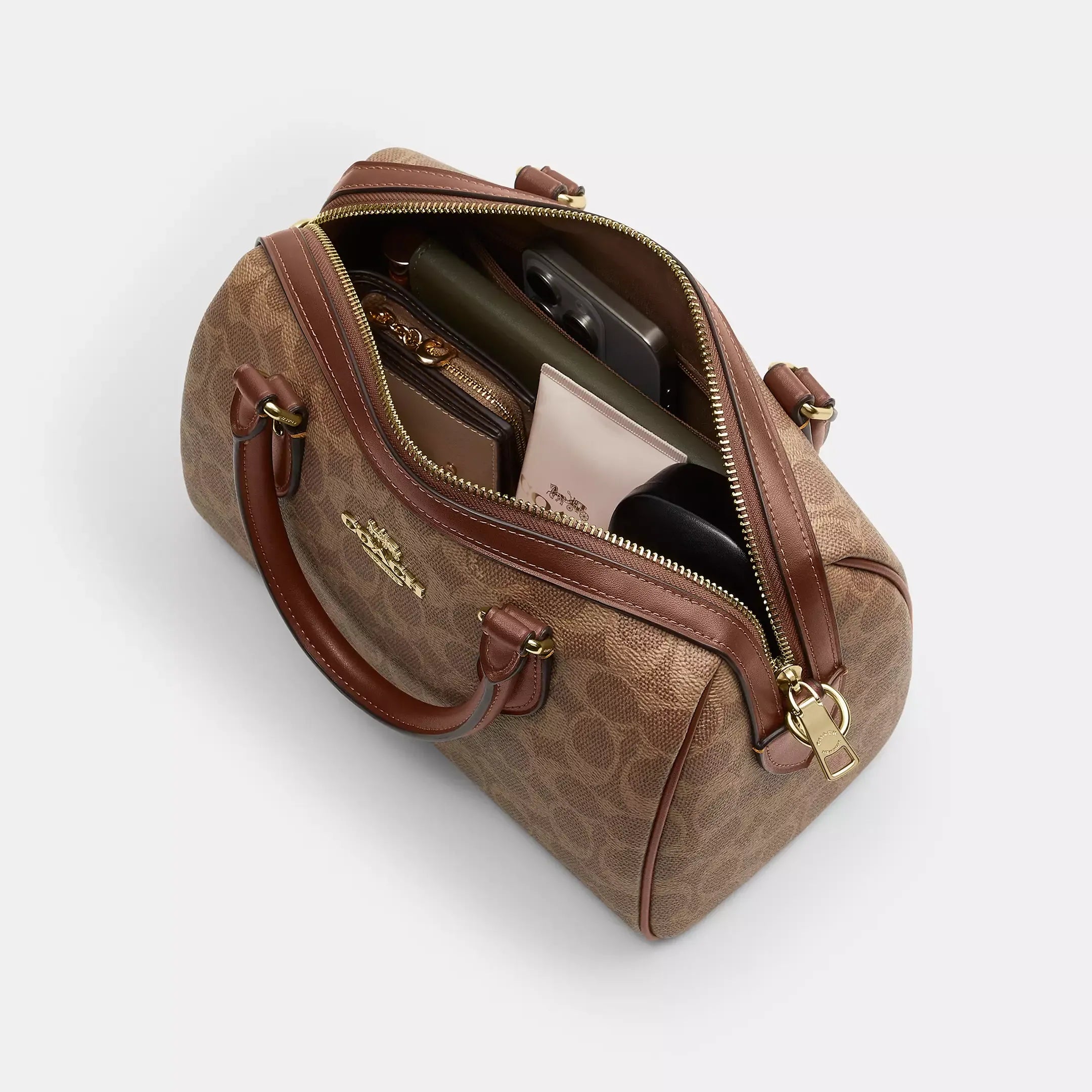 Coach Rowan Satchel Bag In Signature Canvas