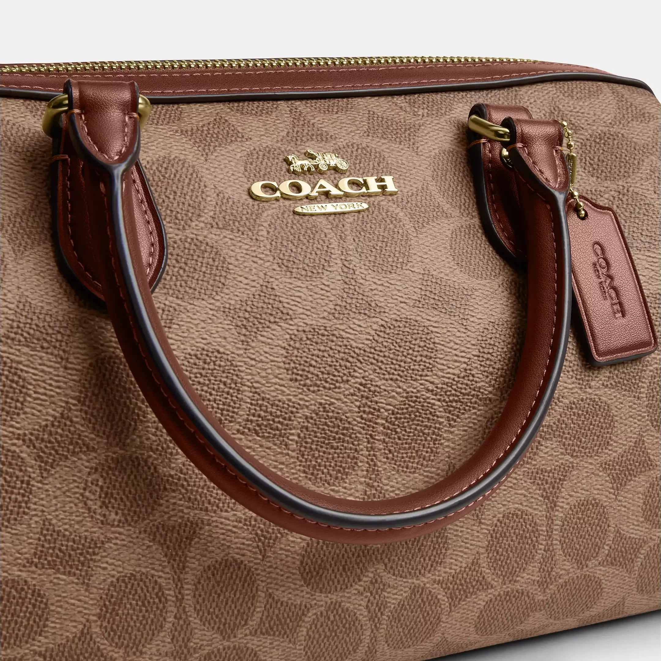 Coach Rowan Satchel Bag In Signature Canvas