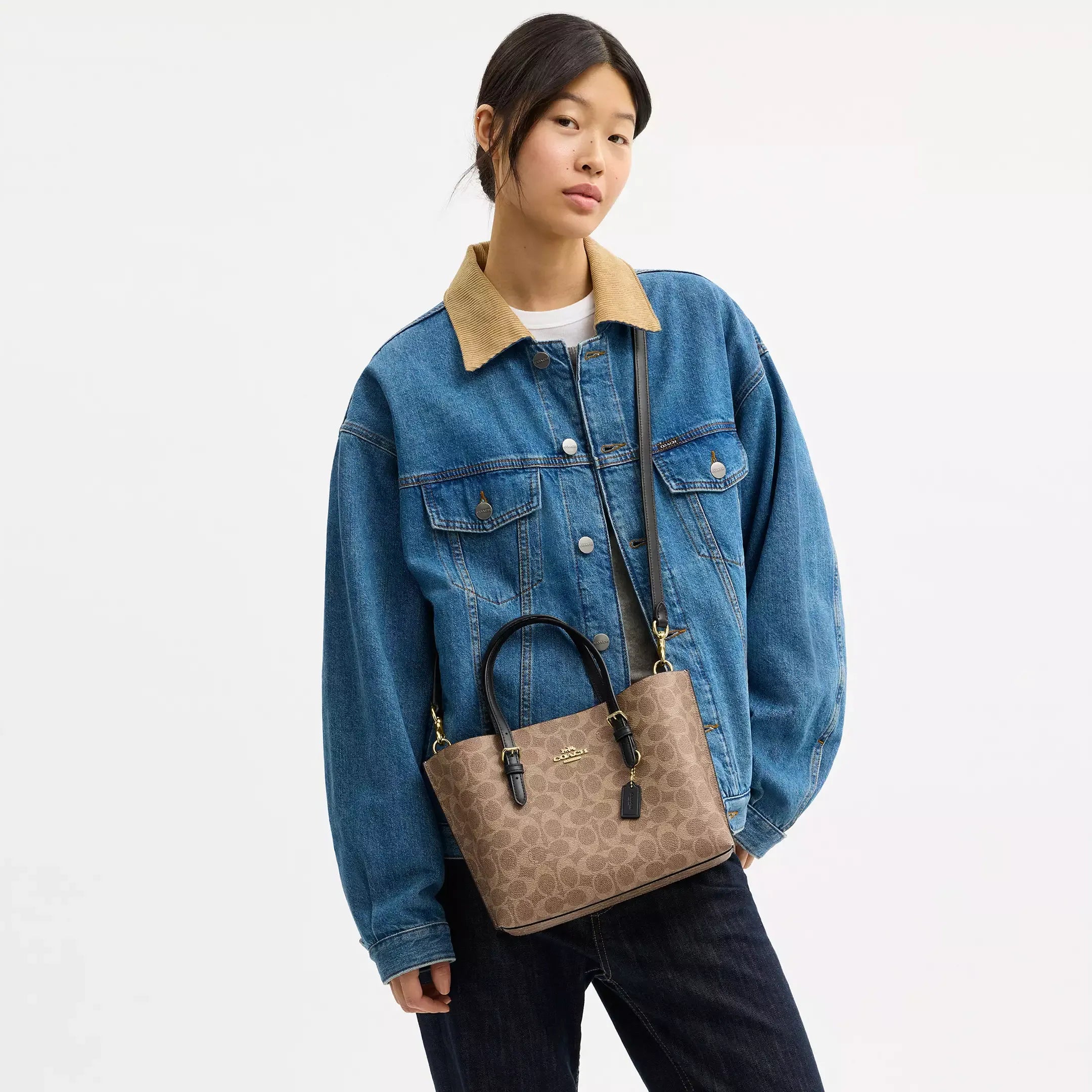 Coach Mollie Tote Bag 25 In Signature Canvas
