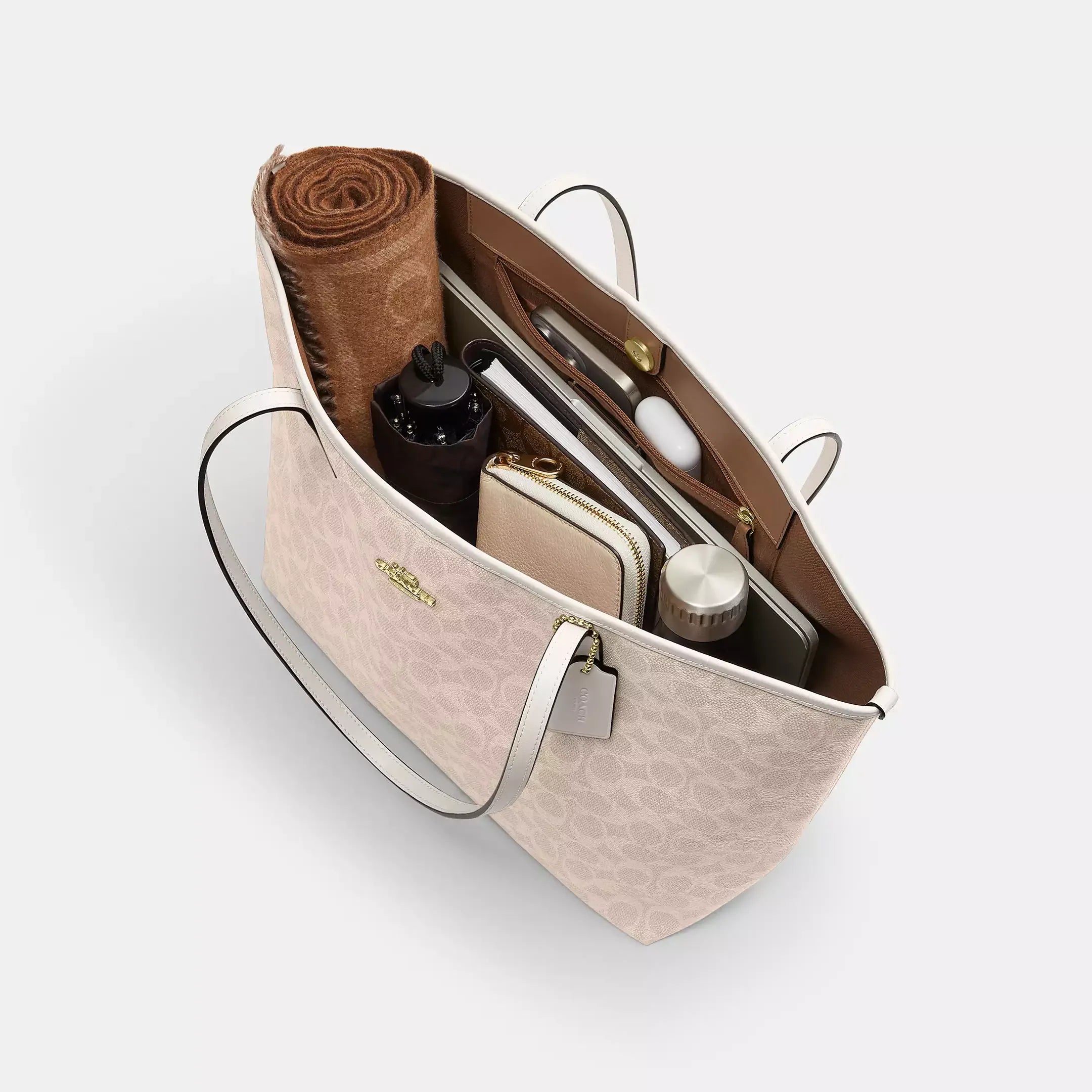 Coach City Tote Bag In Signature Canvas