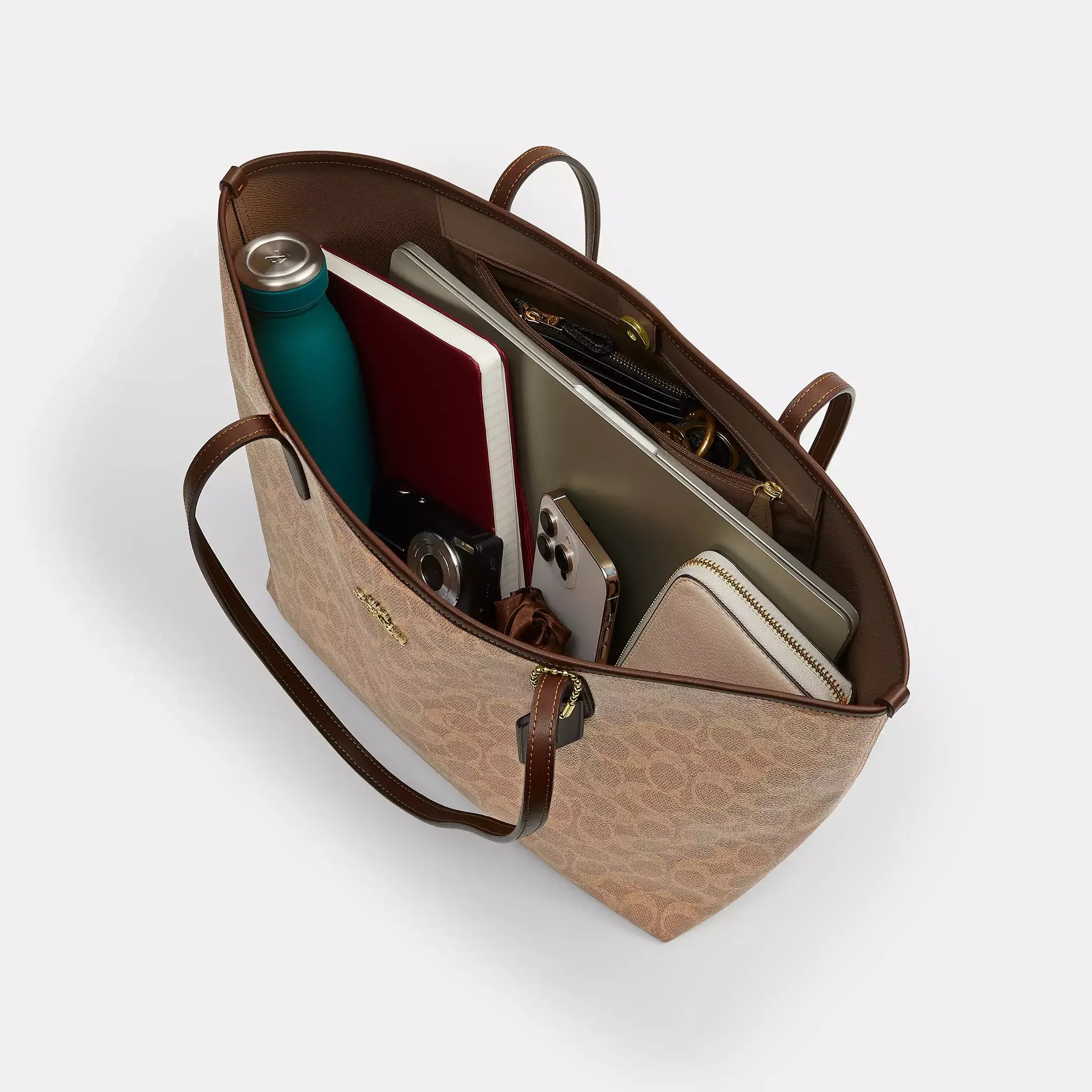 Coach City Tote Bag In Signature Canvas