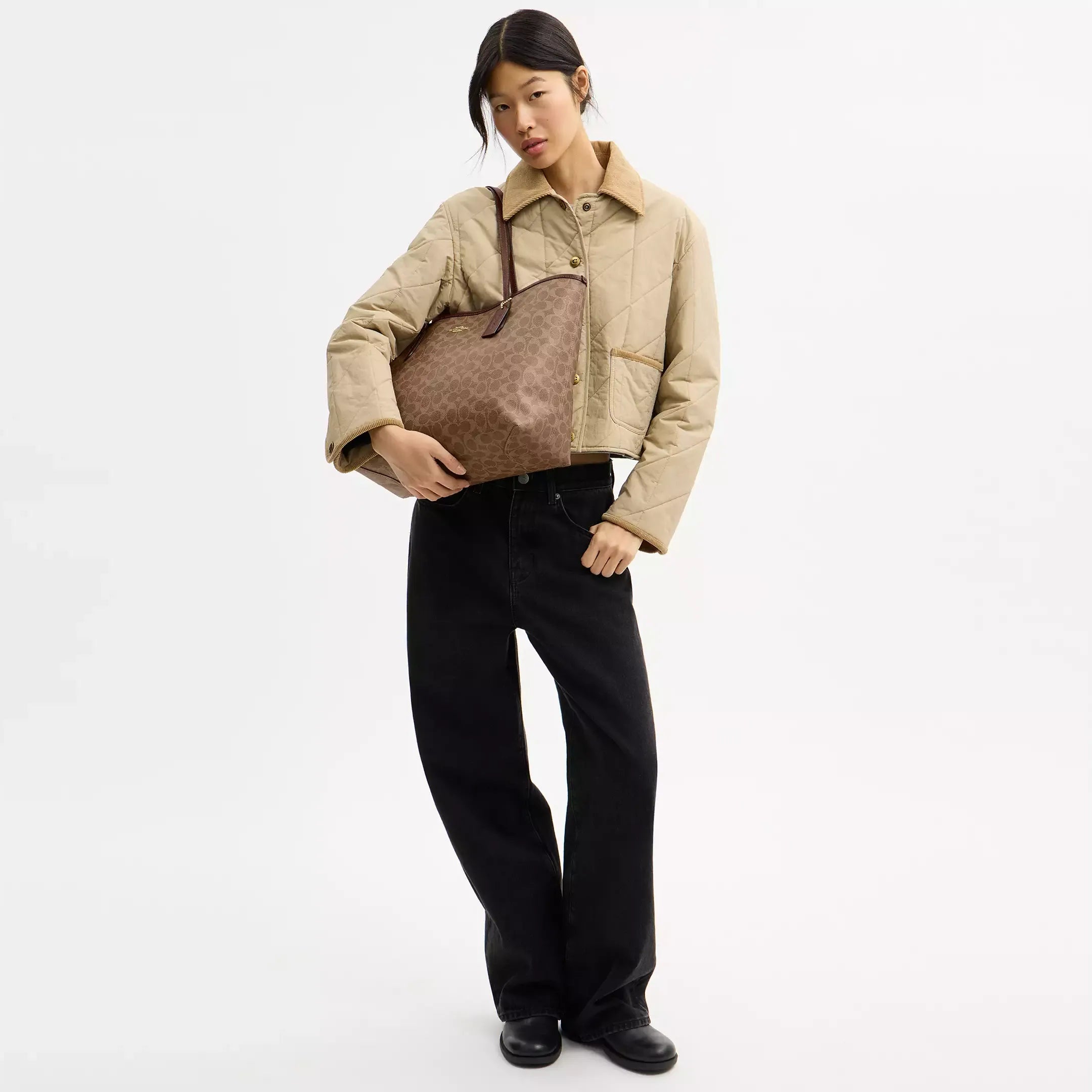 Coach City Tote Bag In Signature Canvas