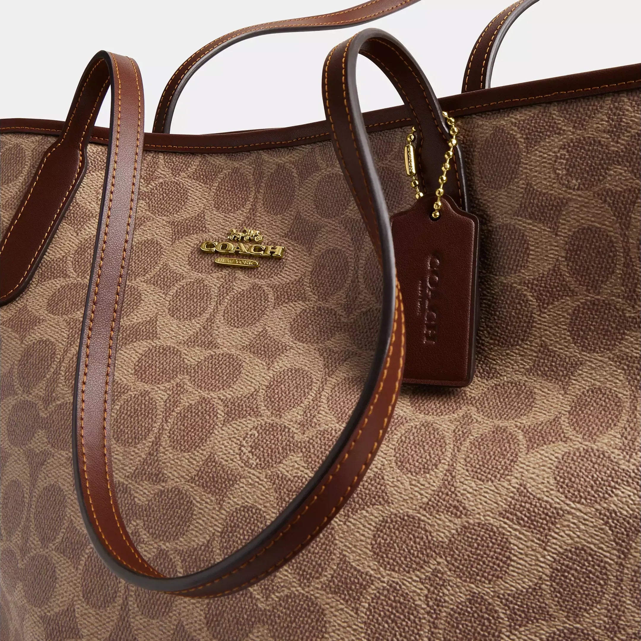 Coach City Tote Bag In Signature Canvas