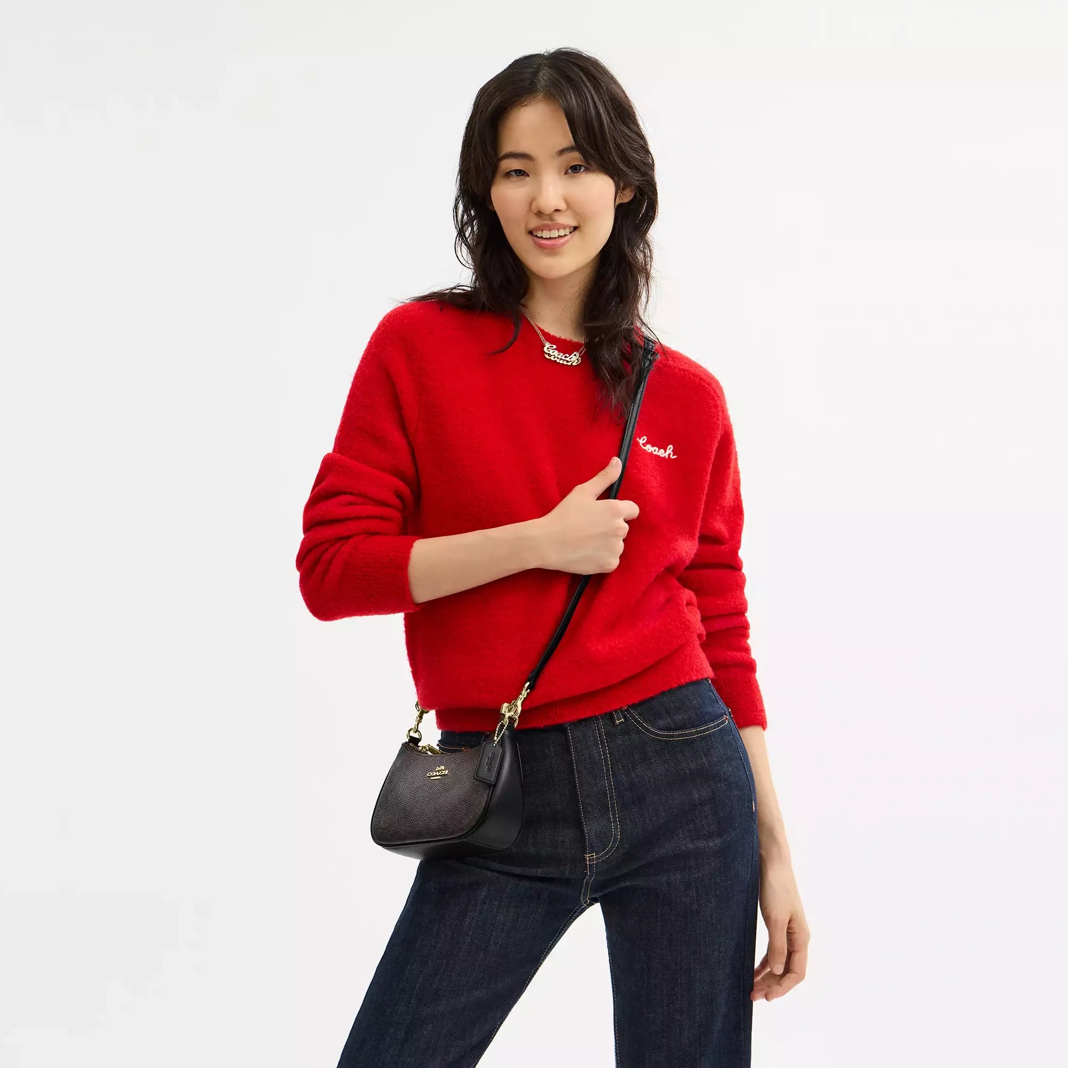Coach Teri Mini Crossbody Bag In Signature Canvas
