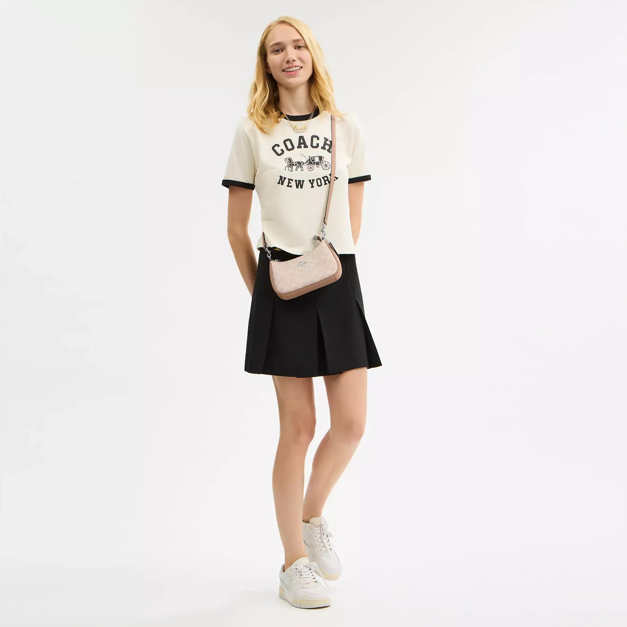 Coach Teri Mini Crossbody Bag In Signature Canvas