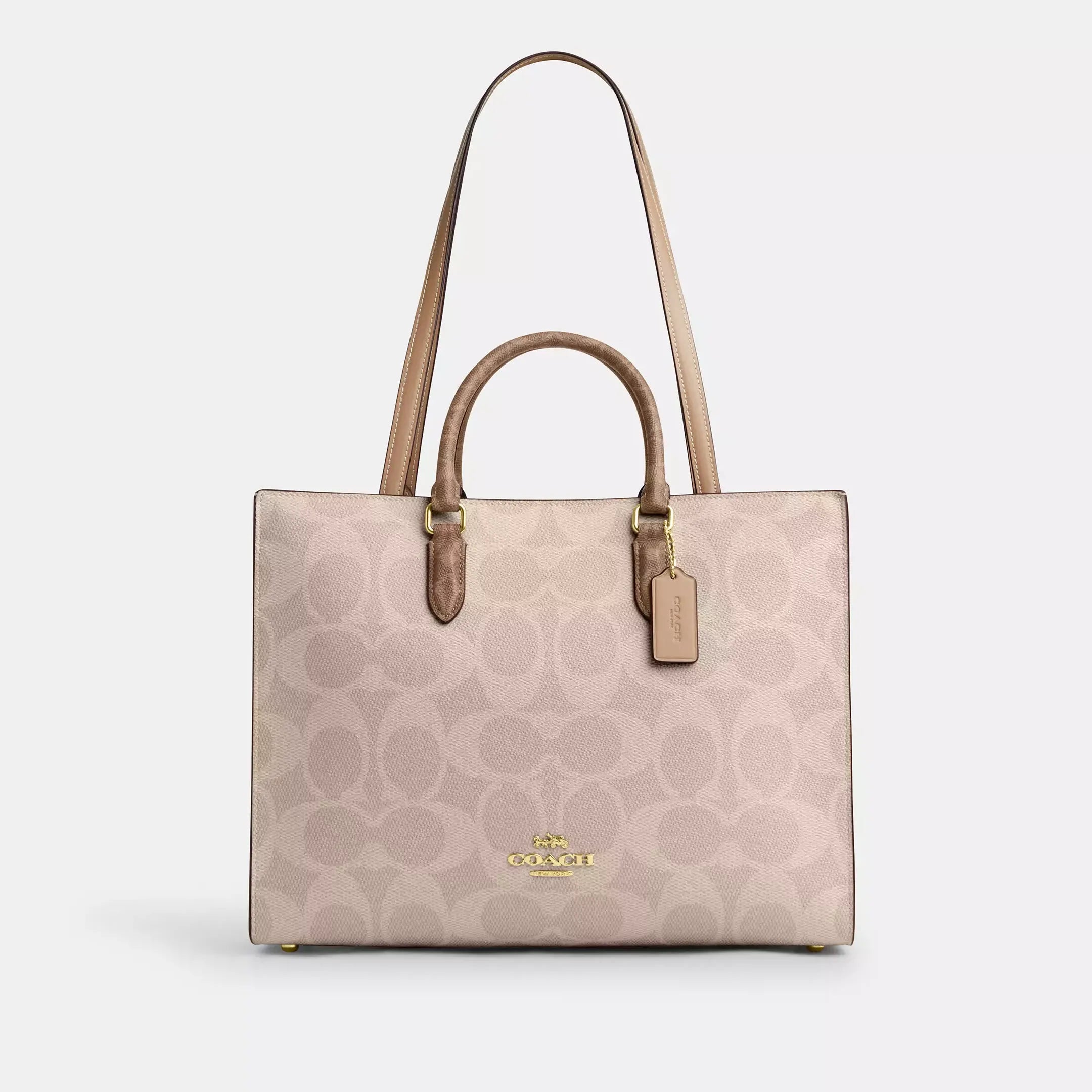 Coach Maggie Tote Bag In Blocked Signature Canvas