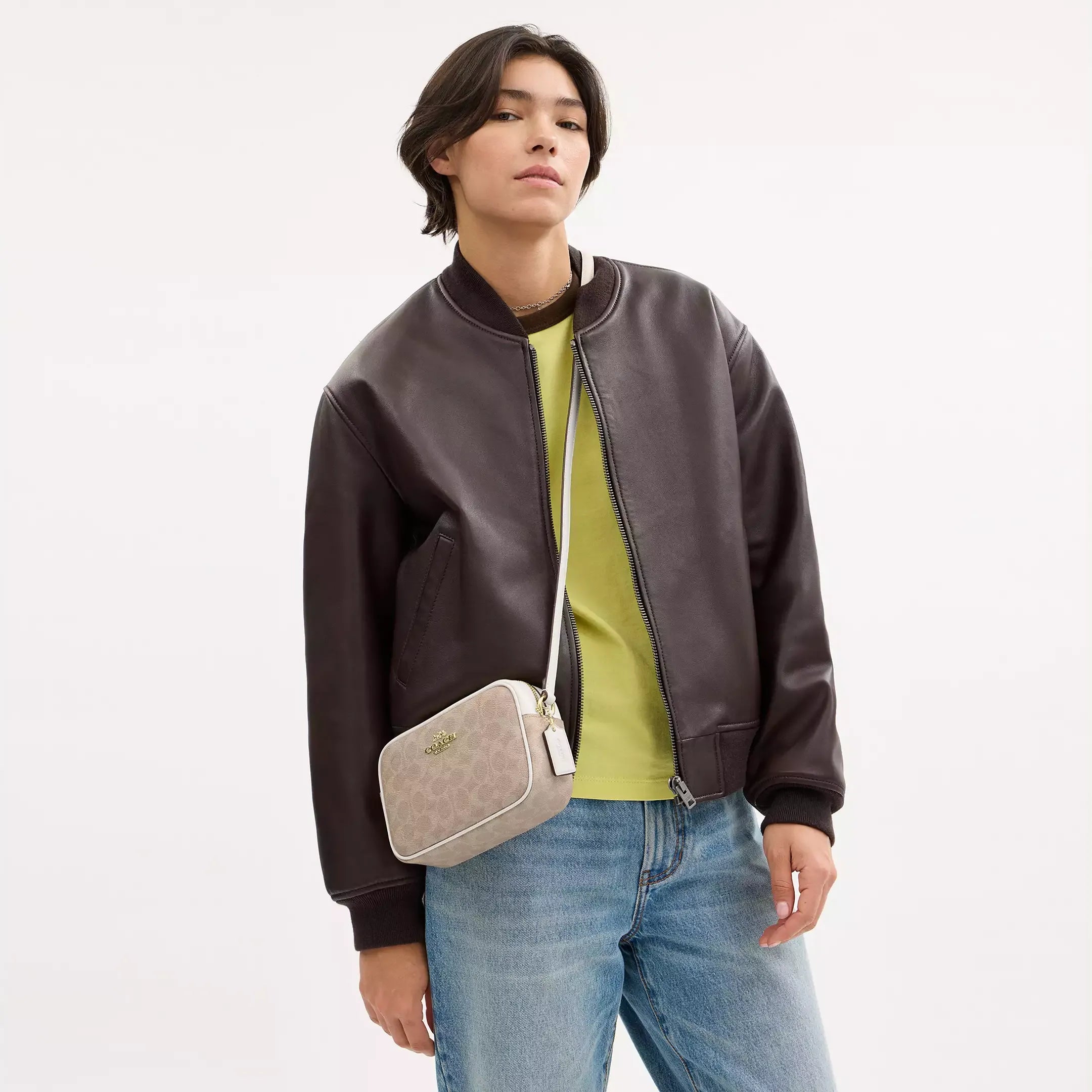 Coach Mini Jamie Camera Bag In Signature Canvas