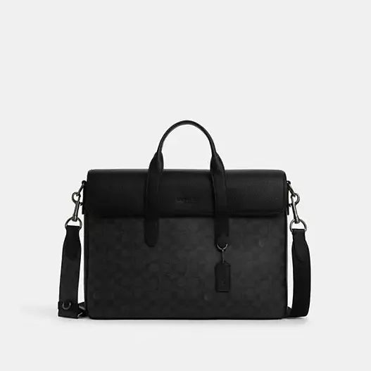 Coach Sullivan Portfolio Brief In Signature Canvas