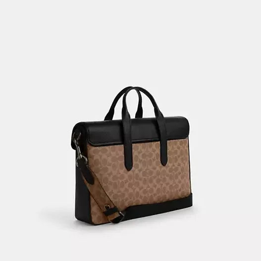 Coach Sullivan Portfolio Brief In Signature Canvas