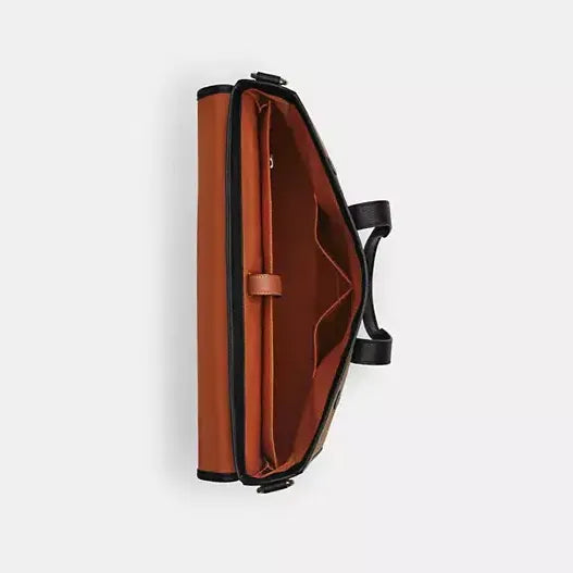 Coach Sullivan Portfolio Brief In Signature Canvas