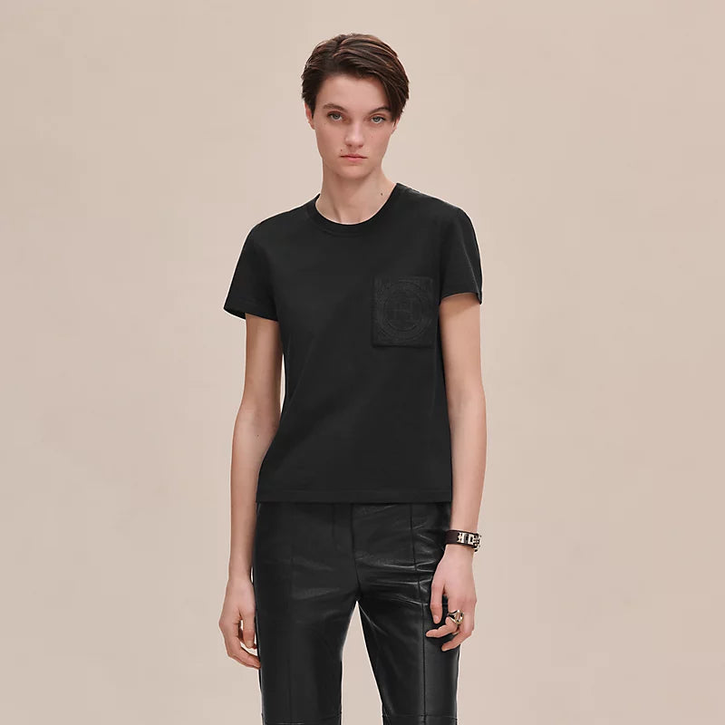 Hermès Embroidered pocket t-shirt
